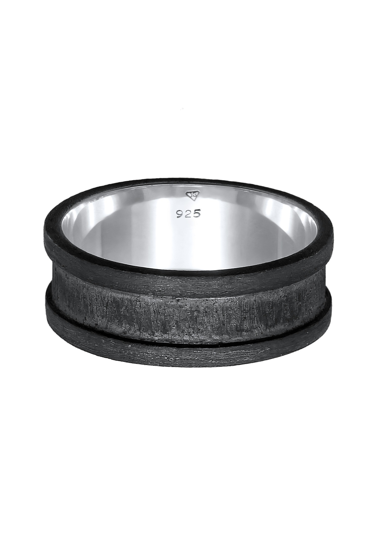Kuzzoi Silberring »Ring Bandring Maskulin Zeitlos 925 Silber«