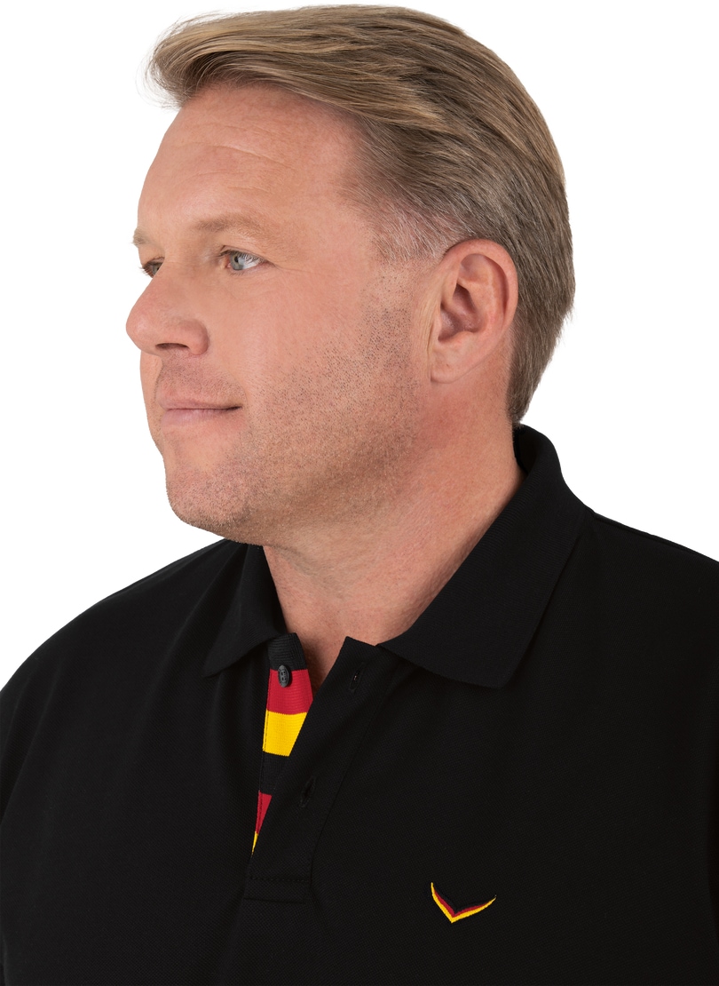 Trigema Poloshirt »TRIGEMA Deutschland Poloshirt«, (1 tlg.)