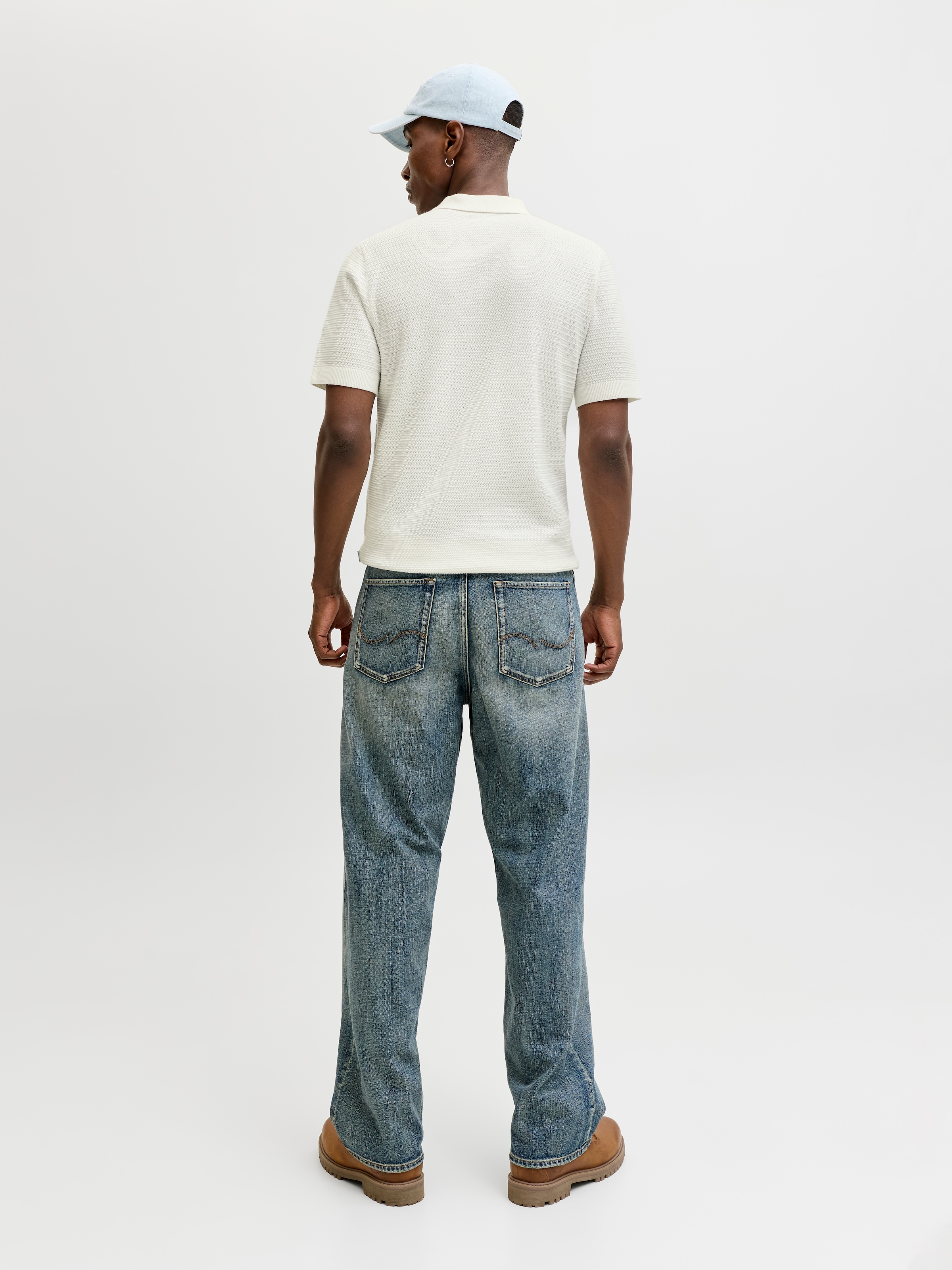 Jack & Jones Polokragenpullover »JPRBLURILEY KNIT POLO SS SN« Baumwolle, regular fit