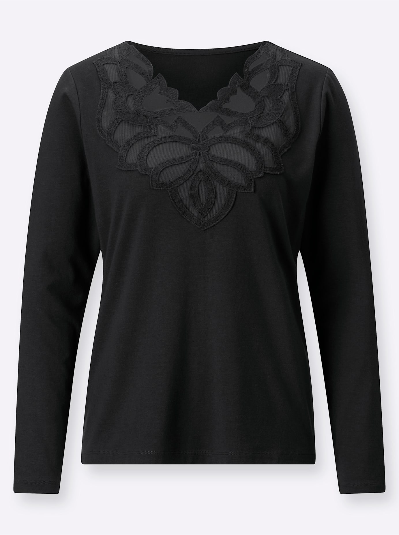 creation L Langarmshirt »Modal-Baumwoll-Shirt«, (1 tlg.)