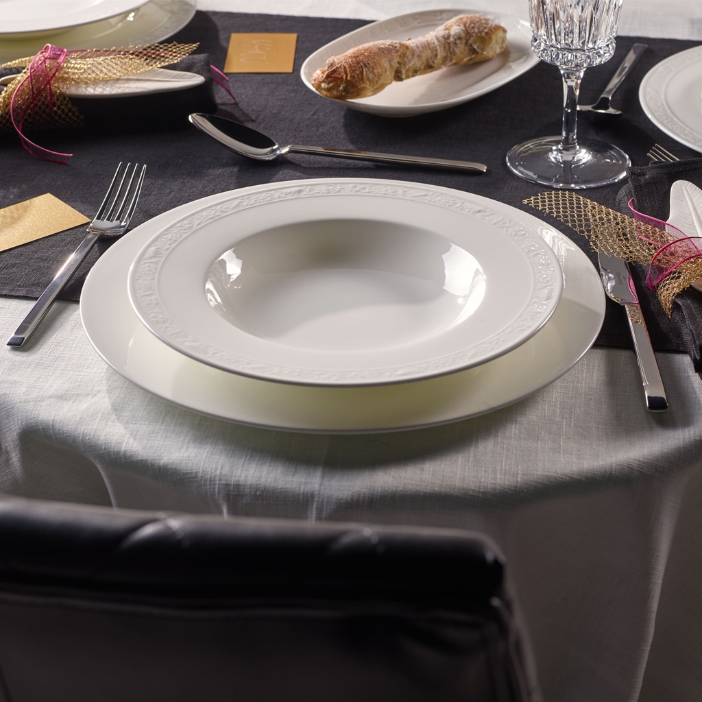 Villeroy & Boch Suppenteller »Suppenteller White Pearl ø 24,8 cm 6er Set weiß«