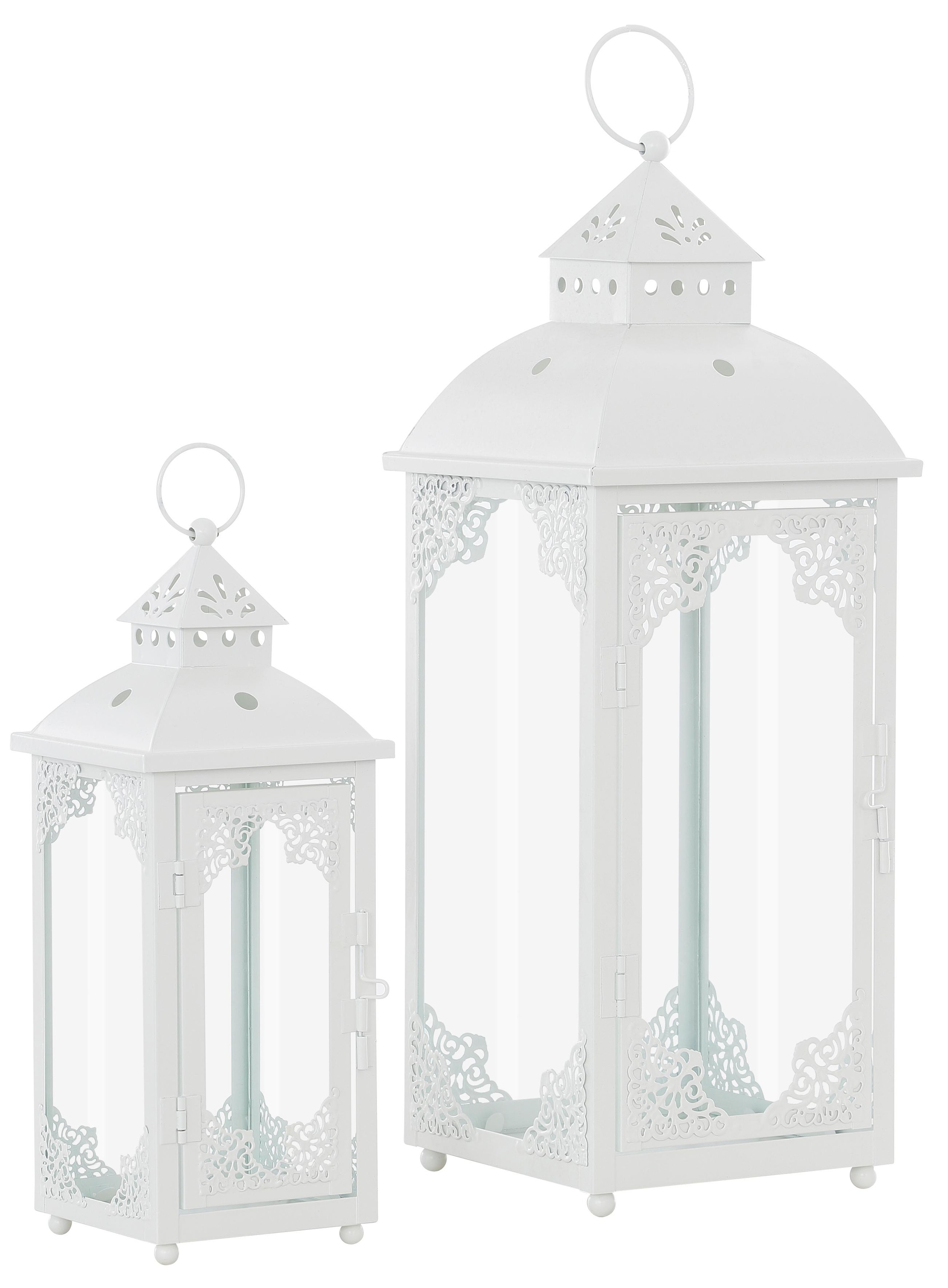 Home Affaire Kerzenlaterne »Weihnachtsdeko« mit filigranen Ornamenten in weiß