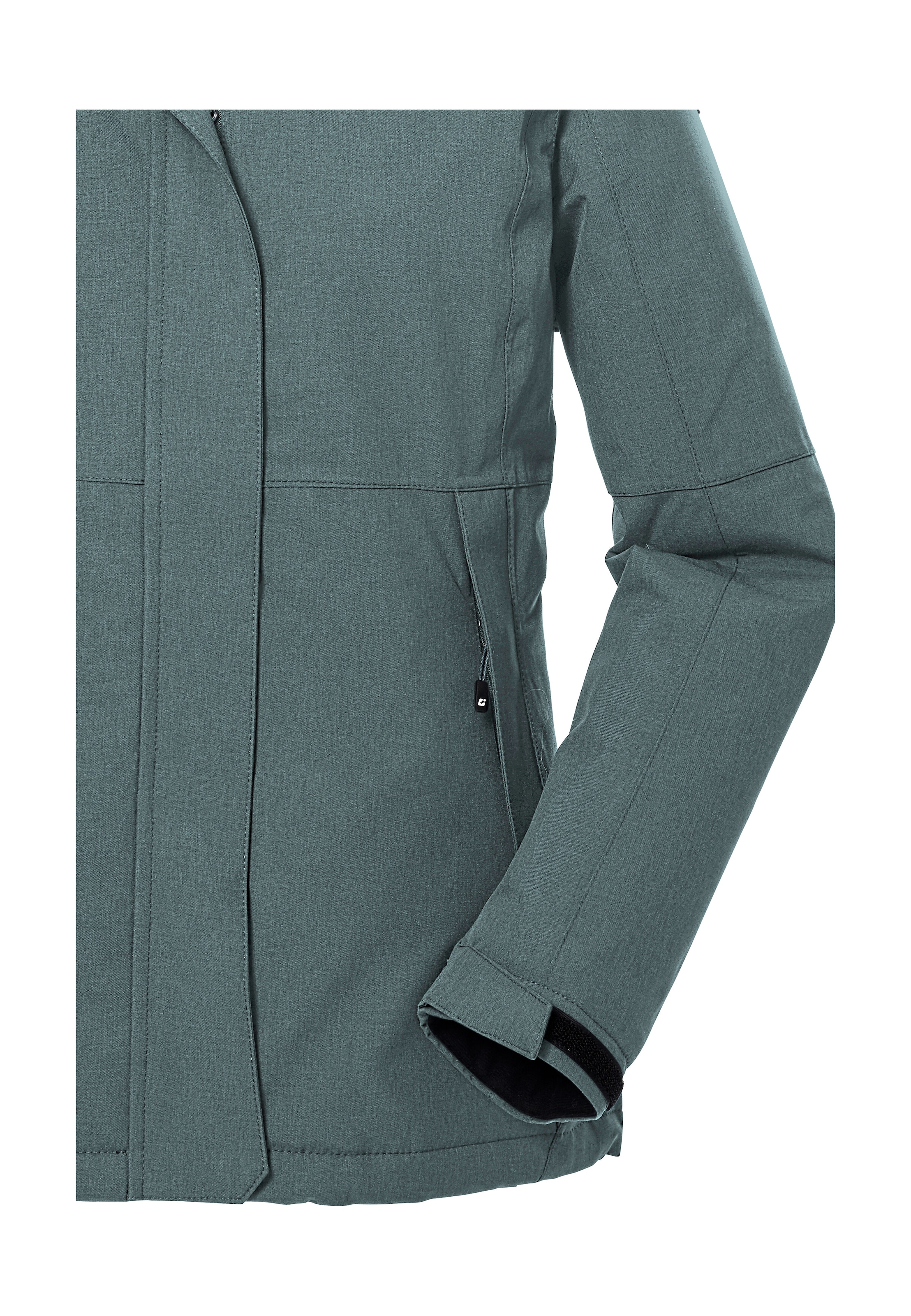 Killtec Outdoorjacke »KOW 37 WMN JCKT«, Wasserdichte Damenjacke mit abnehmbarer Kapuze und verstellbaren Bündchen