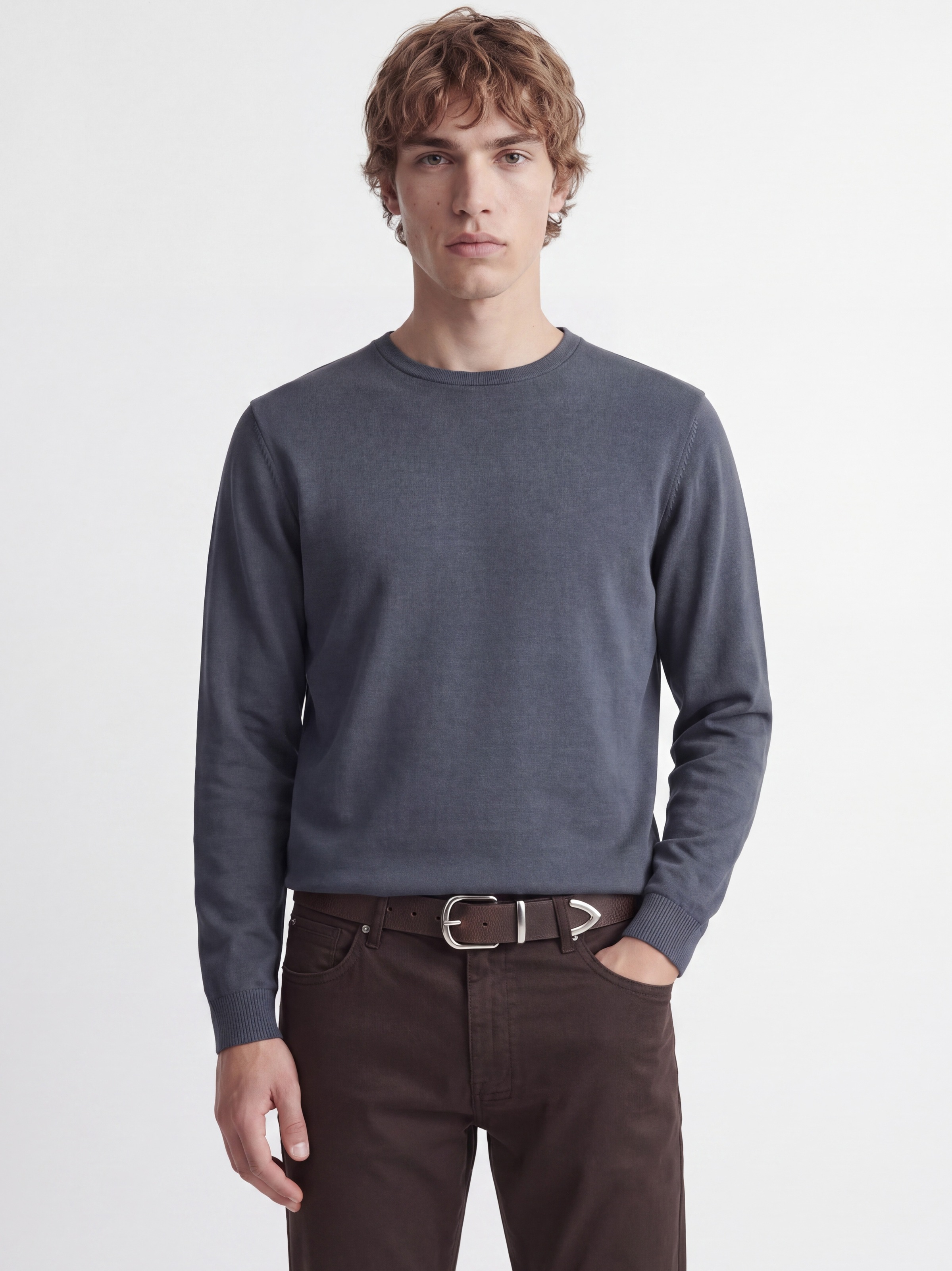 Jack & Jones Rundhalspullover »JJEBASIC KNIT CREW NECK NOOS« Baumwolle, regular fit