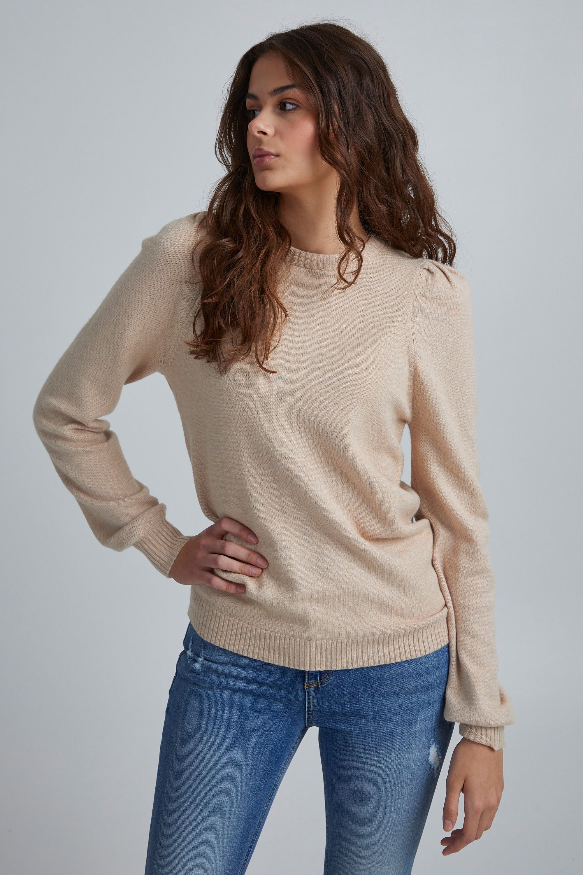 b.young Strickpullover »Strickrundhalspullov BYMilo«