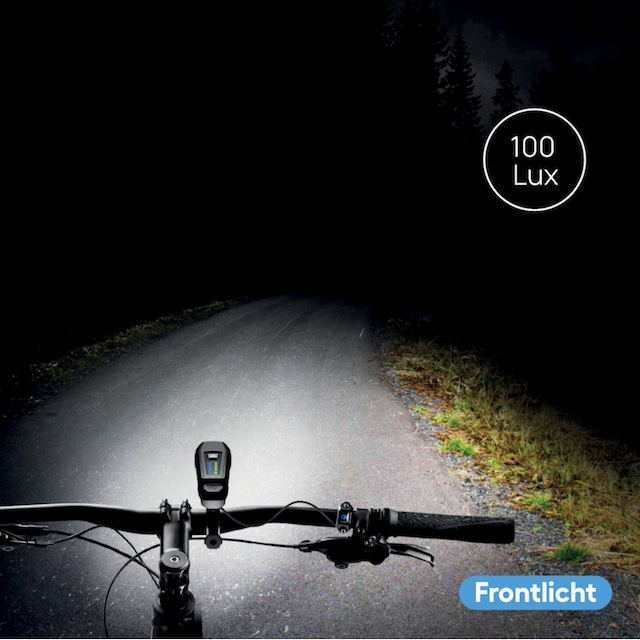 FISCHER Fahrrad Fahrrad-Frontlicht »LED-Akku Frontlicht 100 Lux Fernlicht«  im OTTO Online Shop