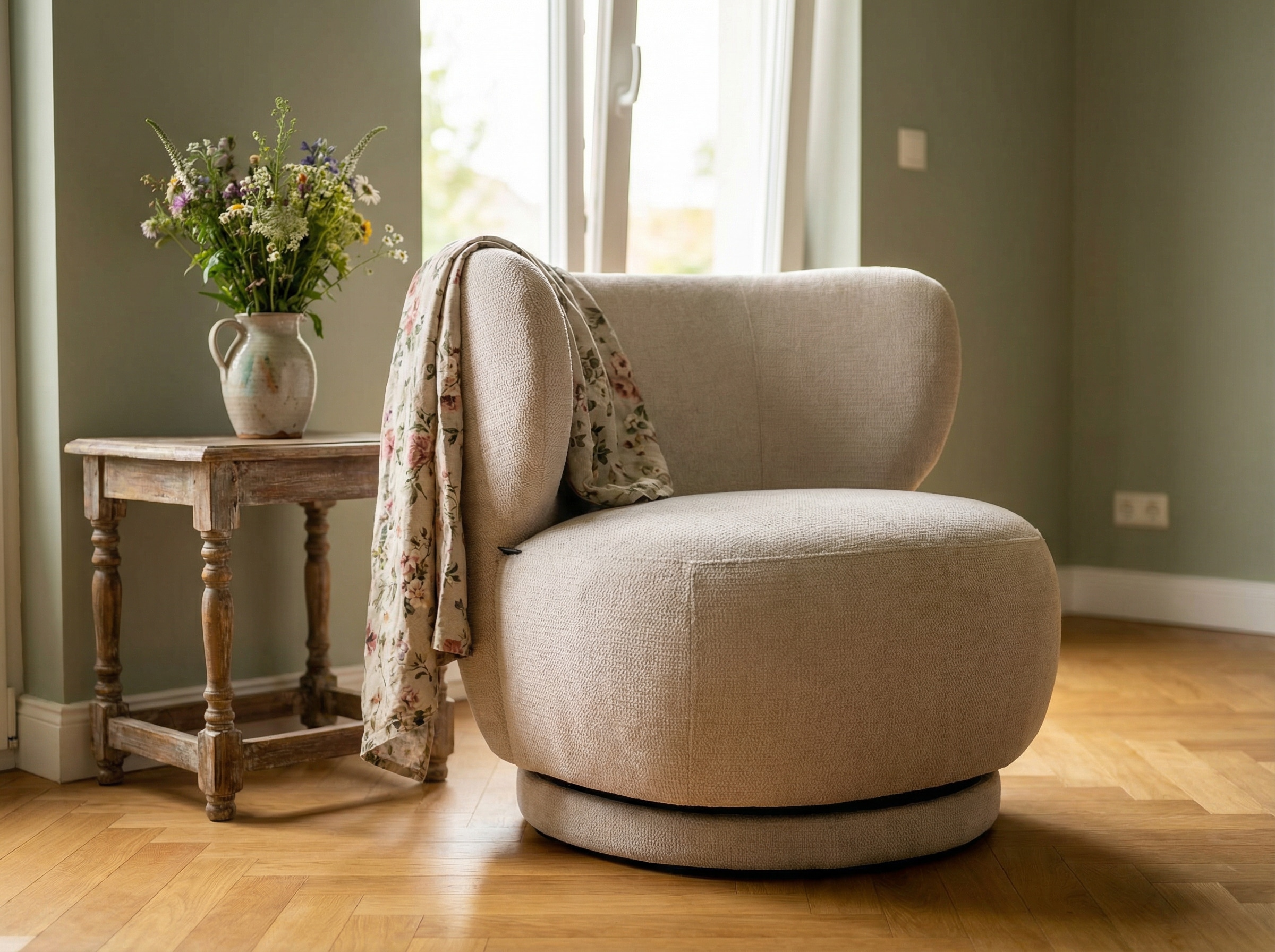 Home affaire Drehsessel »ANNELIN, Loungesessel, Clubsessel« 360° drehbar, Struktur-Bezug