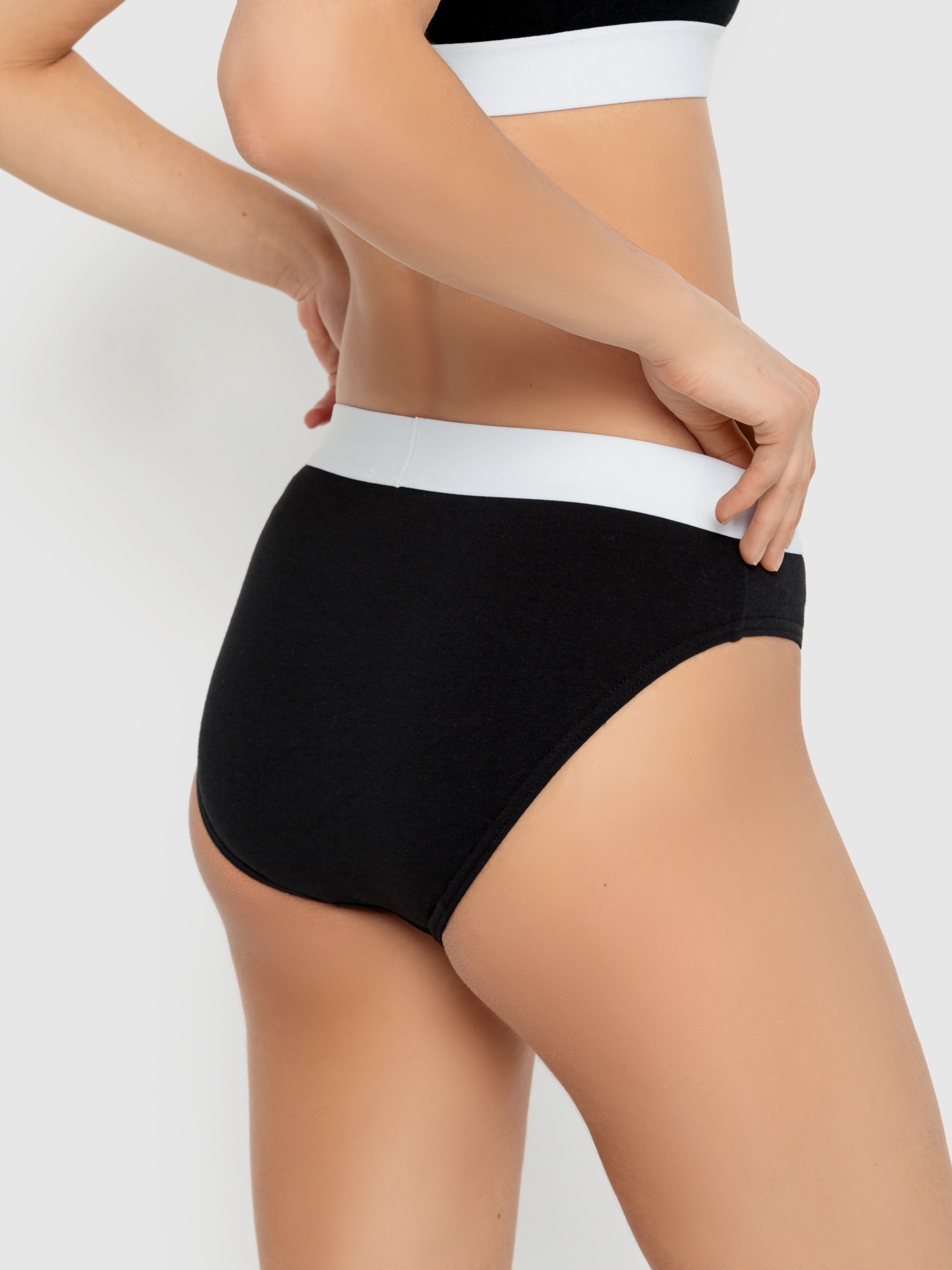 LSCN by LASCANA Jazz-Pants Slips, (Packung, 2 St.), mit breitem Logo-Bündchen