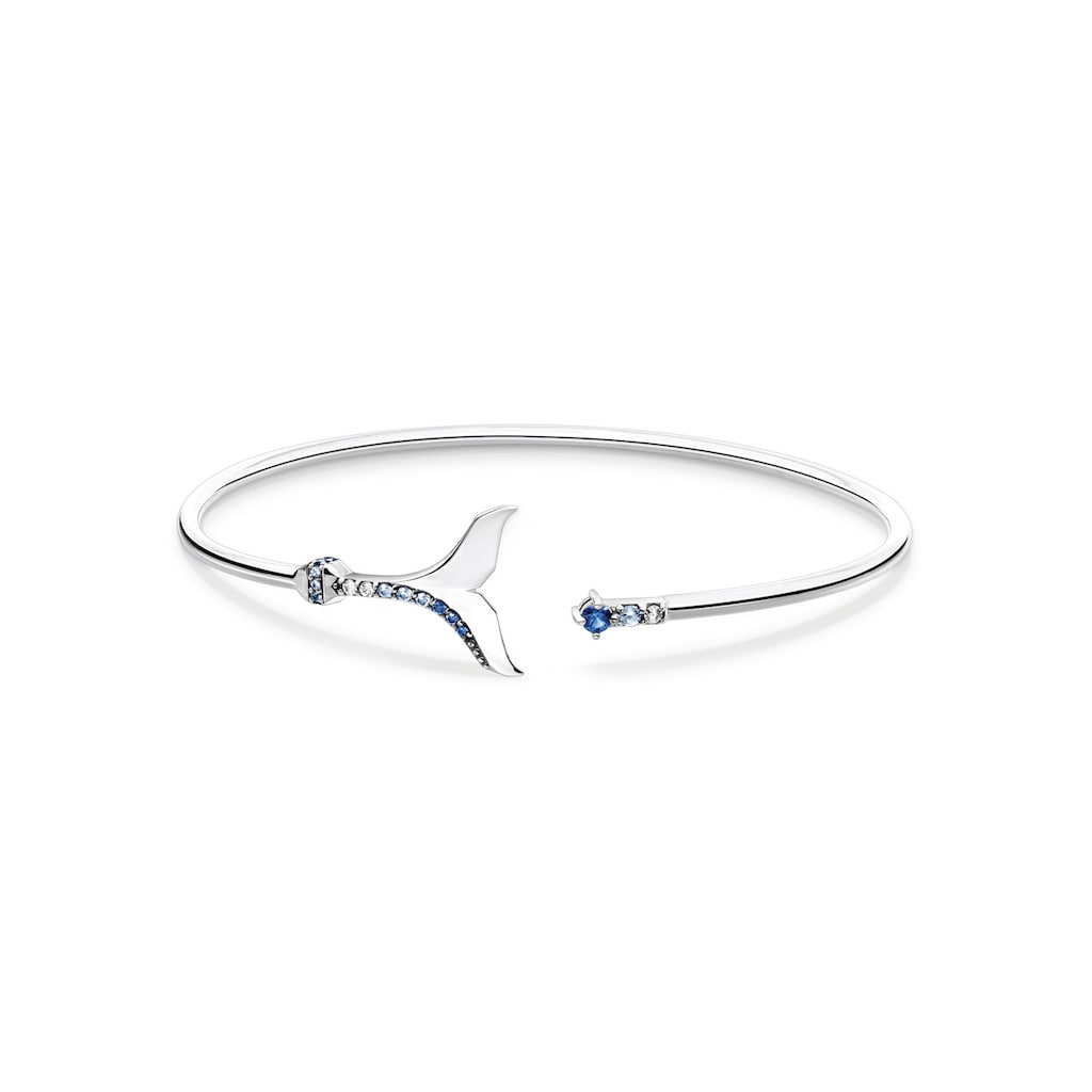 THOMAS SABO Armreif »Schwanzflosse mit Steinen, AR109-644-1-L17«