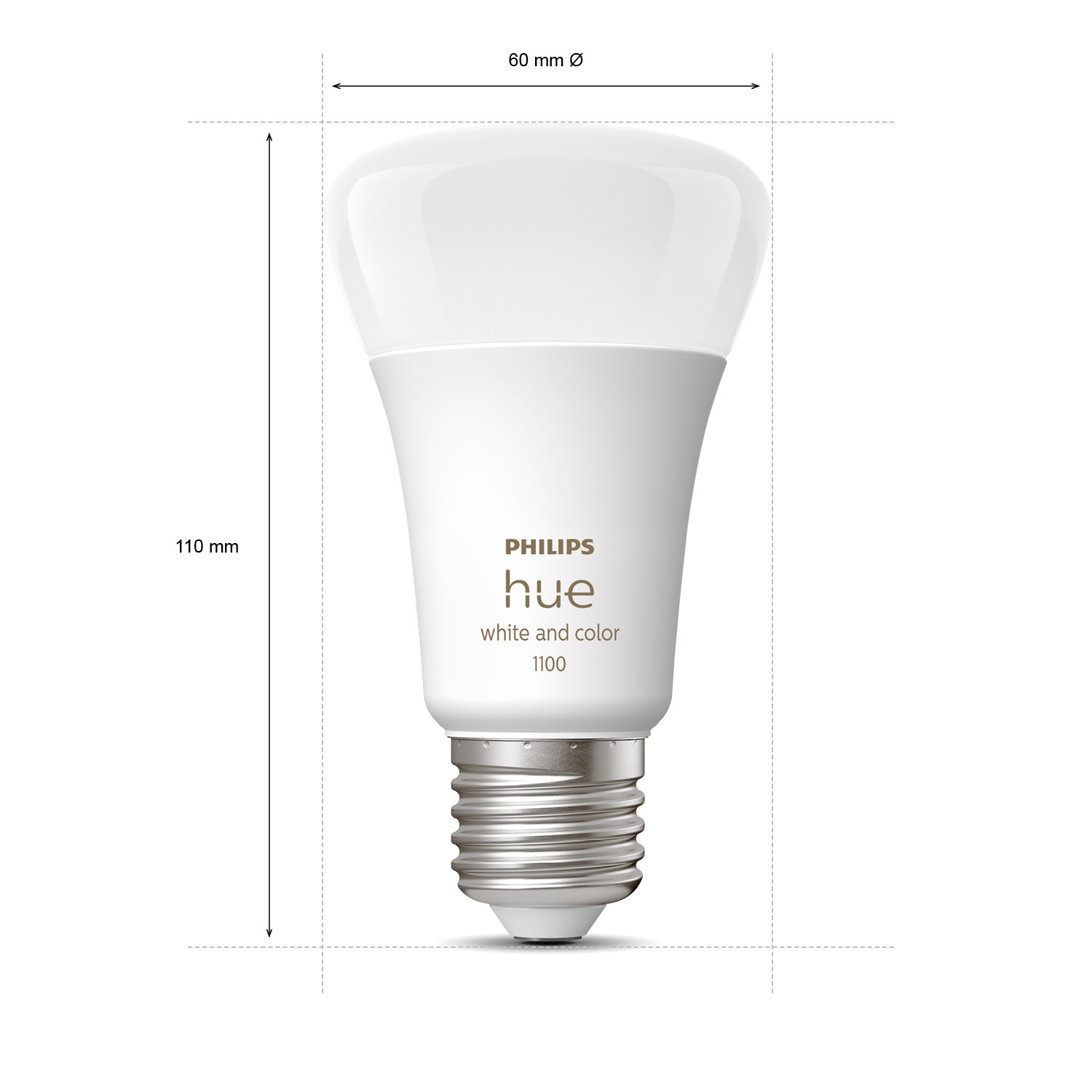 Philips Hue Smarte LED-Leuchte »White & Col. Amb. E27 Doppelpack 2x1100«