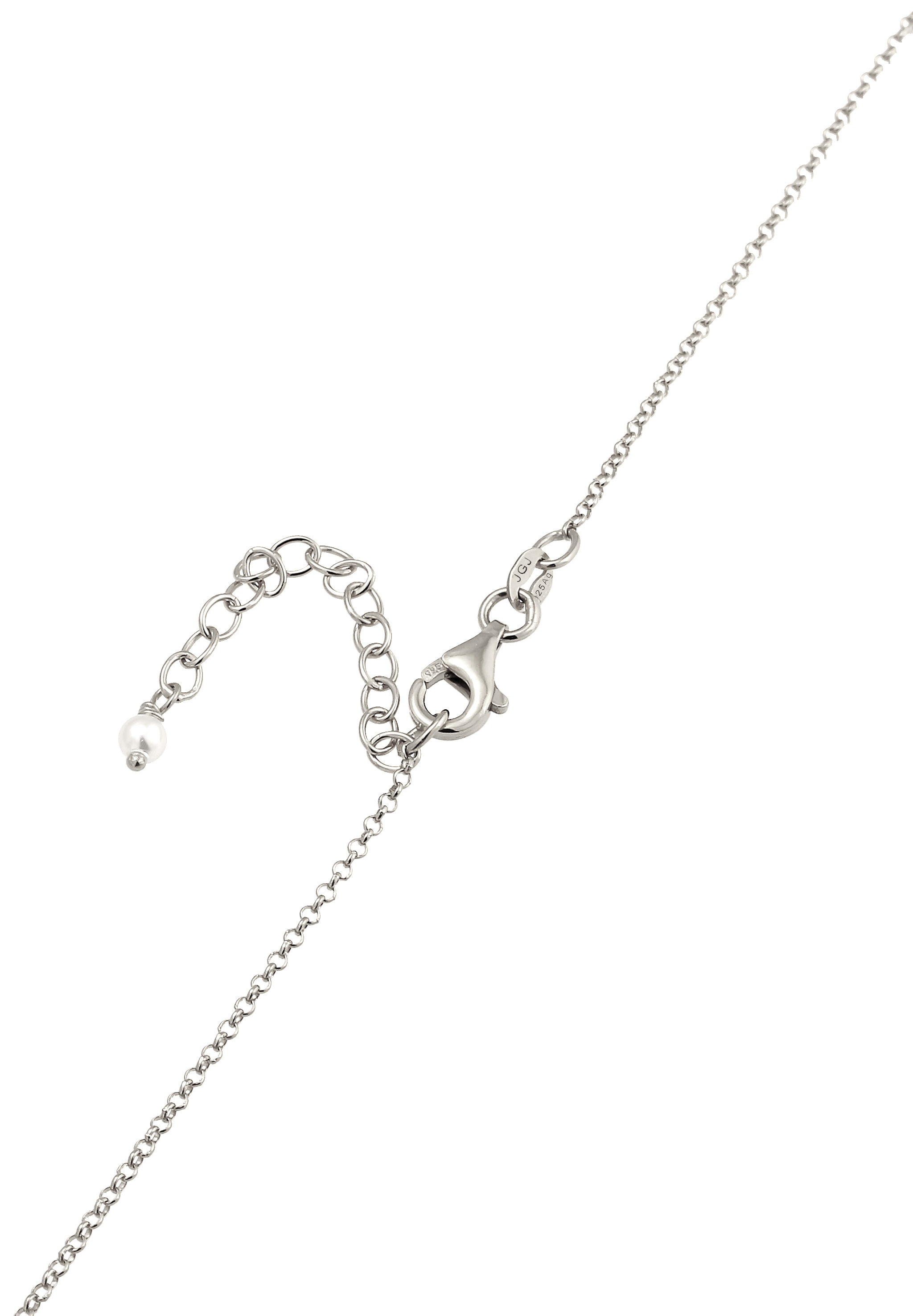 Elli Silberkette »Halskette mit Perlen von Swarovski®Weiß 925 Sterling Silber,«