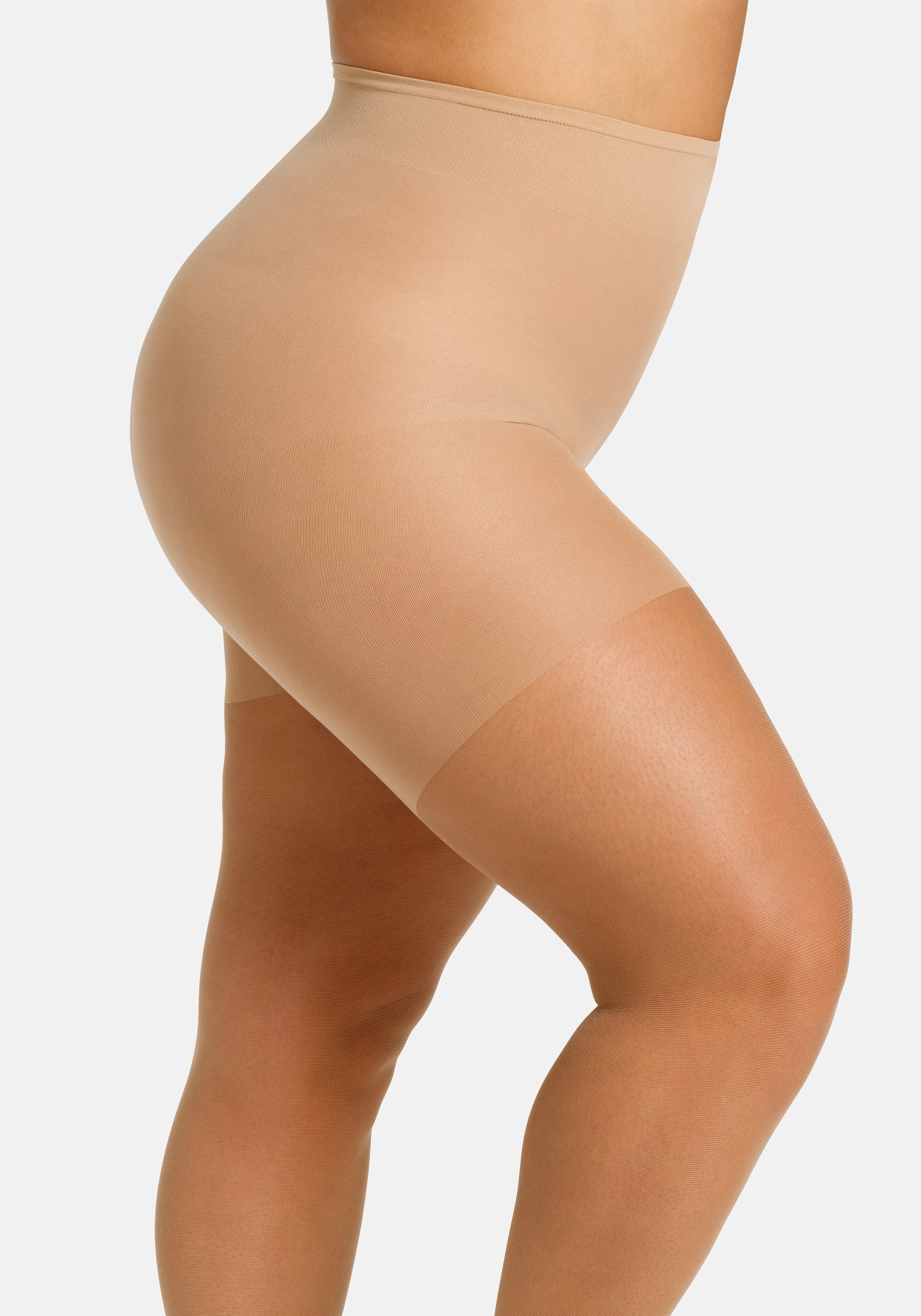 Camano Feinstrumpfhose »fine curvy«, (2er Pack), mit großen Größen