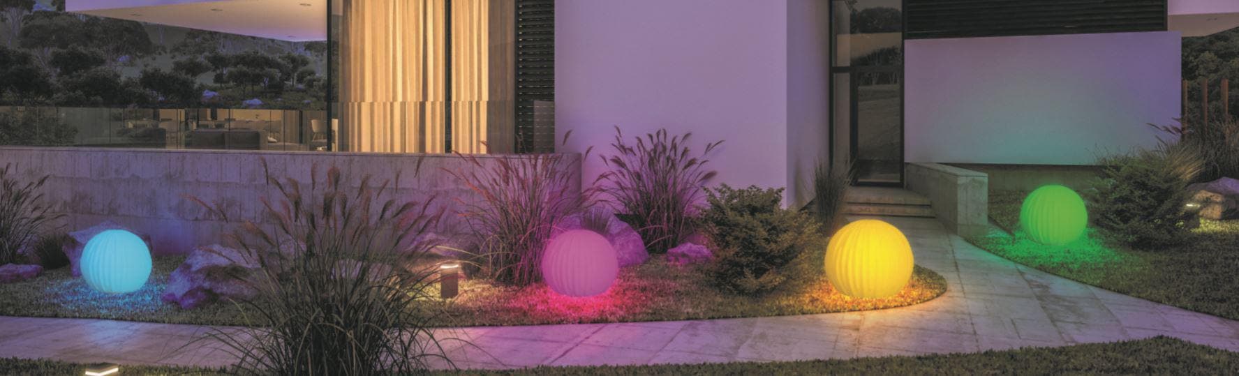 BONETTI LED Gartenleuchte »Kugelleuchte BLÜTE«, Leuchtmittel LED-Board | LED fest integriert, Blütenoptik, Ø 35 cm