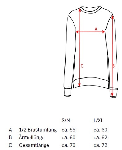 Zwillingsherz Sweatshirt »"Strandglück"«, mit Used-Look Kanten