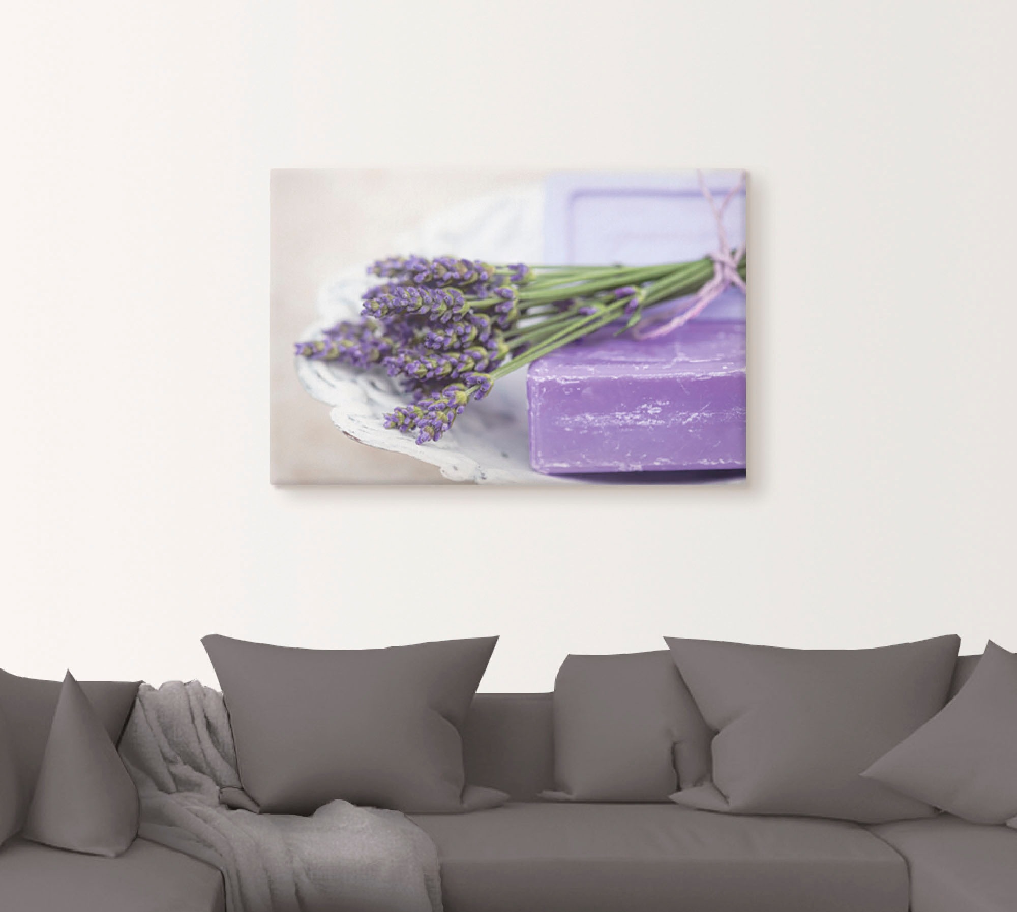 Artland Wandbild »Französisches Stillleben mit Lavendel«, Arrangements, (1 St.), als Alubild, Outdoorbild, Leinwandbild, Poster in verschied. Größen