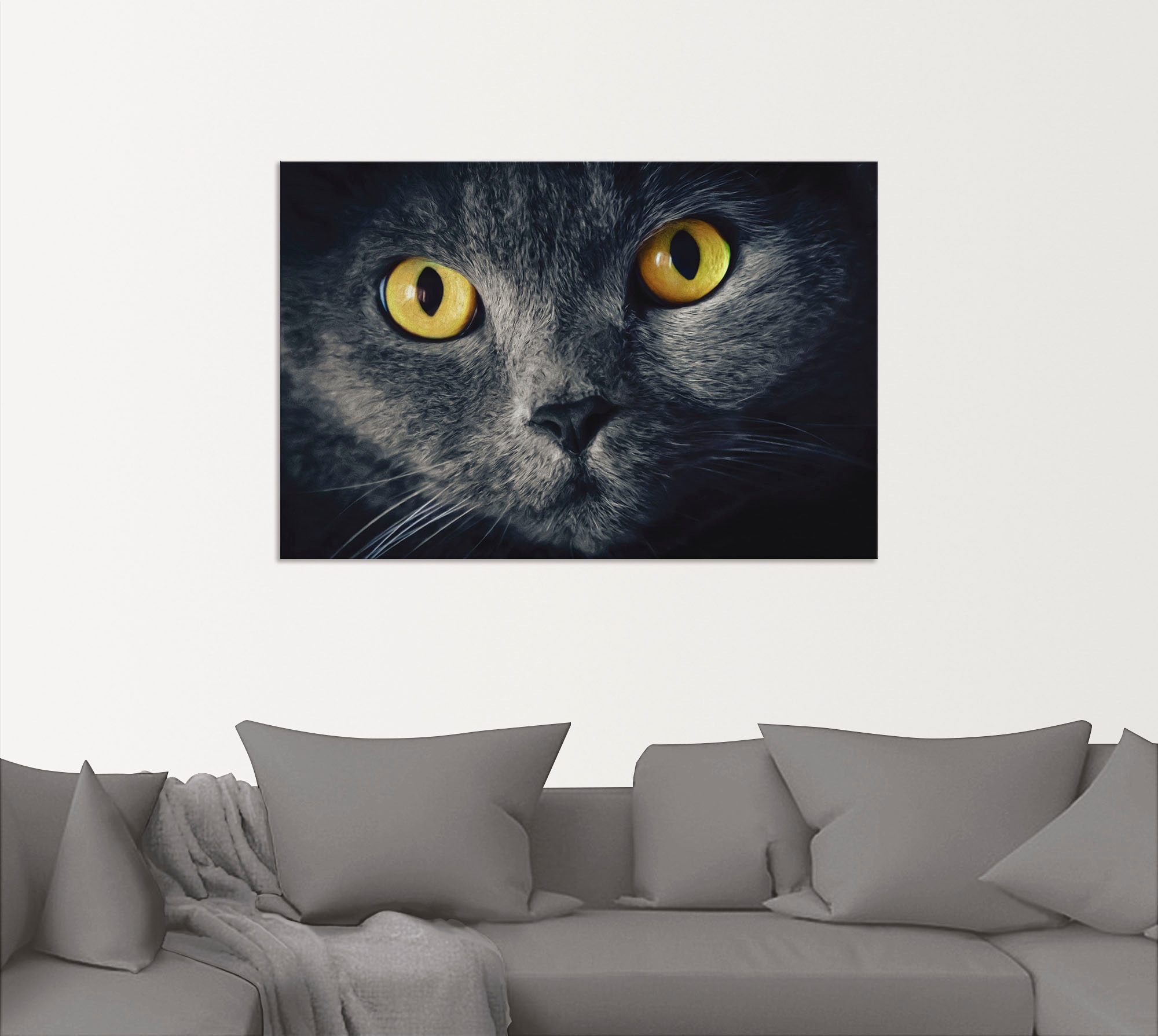 Artland Wandbild »Katzenaugen«, Haustiere, (1 St.), als Alubild, Outdoorbild, Leinwandbild, Poster in verschied. Größen