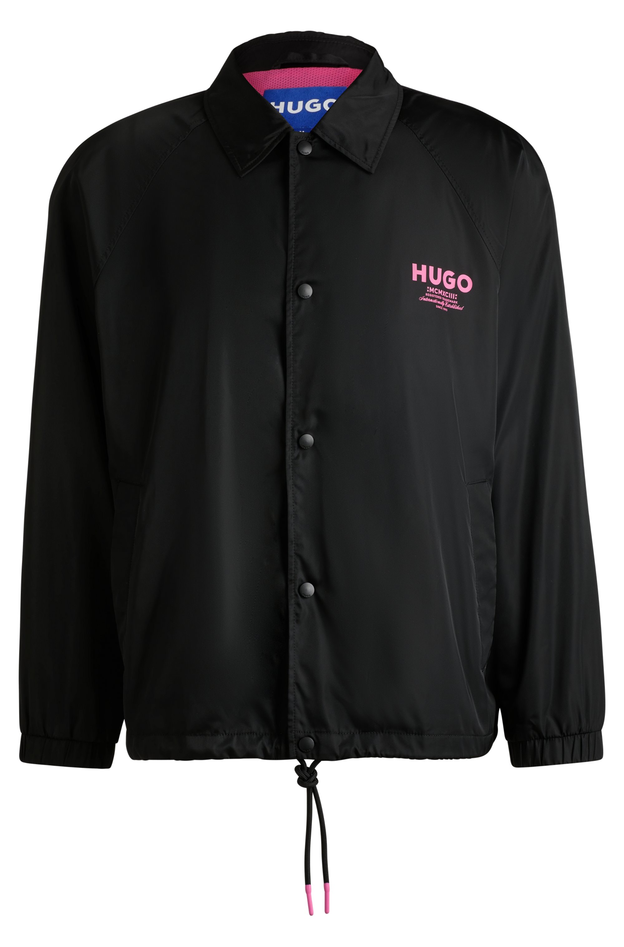 HUGO Blue Funktionsjacke »Biyo«, Overshirt mit kontrastfarbenen Druck