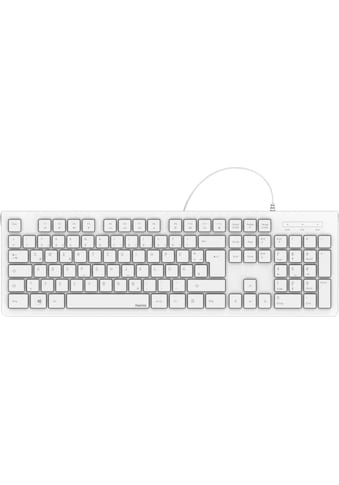 PC-Tastatur »Basic-Tastatur "KC-200", Weiß Tastatur, kabelgebunden«