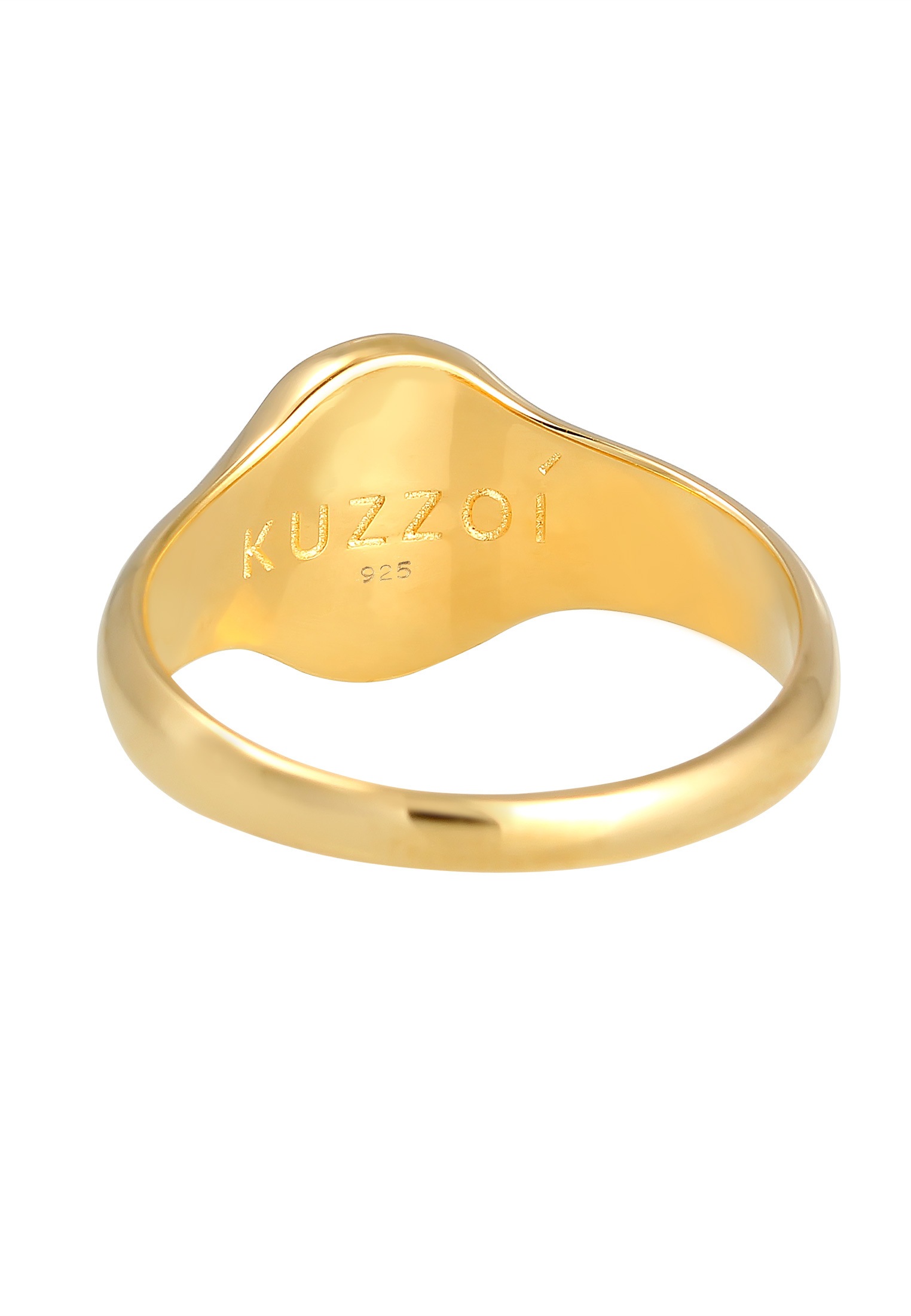 Kuzzoi Siegelring »Ring Herren Siegelring Matt Basic Cool 925er Silber«