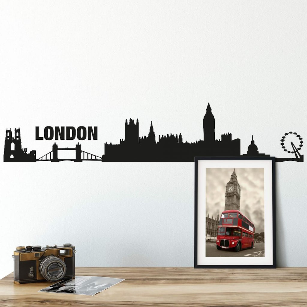 Wall-Art Wandtattoo »XXL Stadt Skyline London 120cm«, (1 St.)
