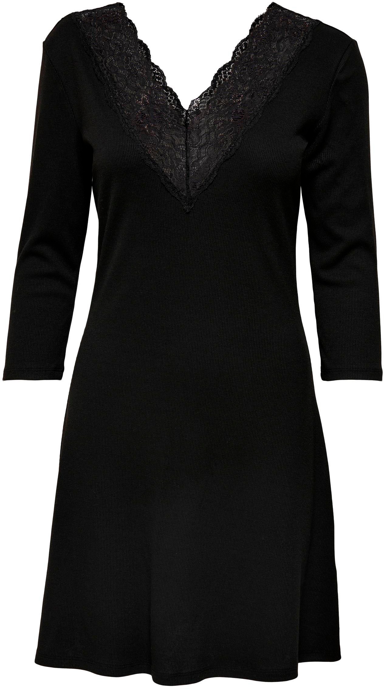 Only Minikleid »ONLOLIVIA 3/4 LACE MIX DRESS«, mit Spitzeneinsatz