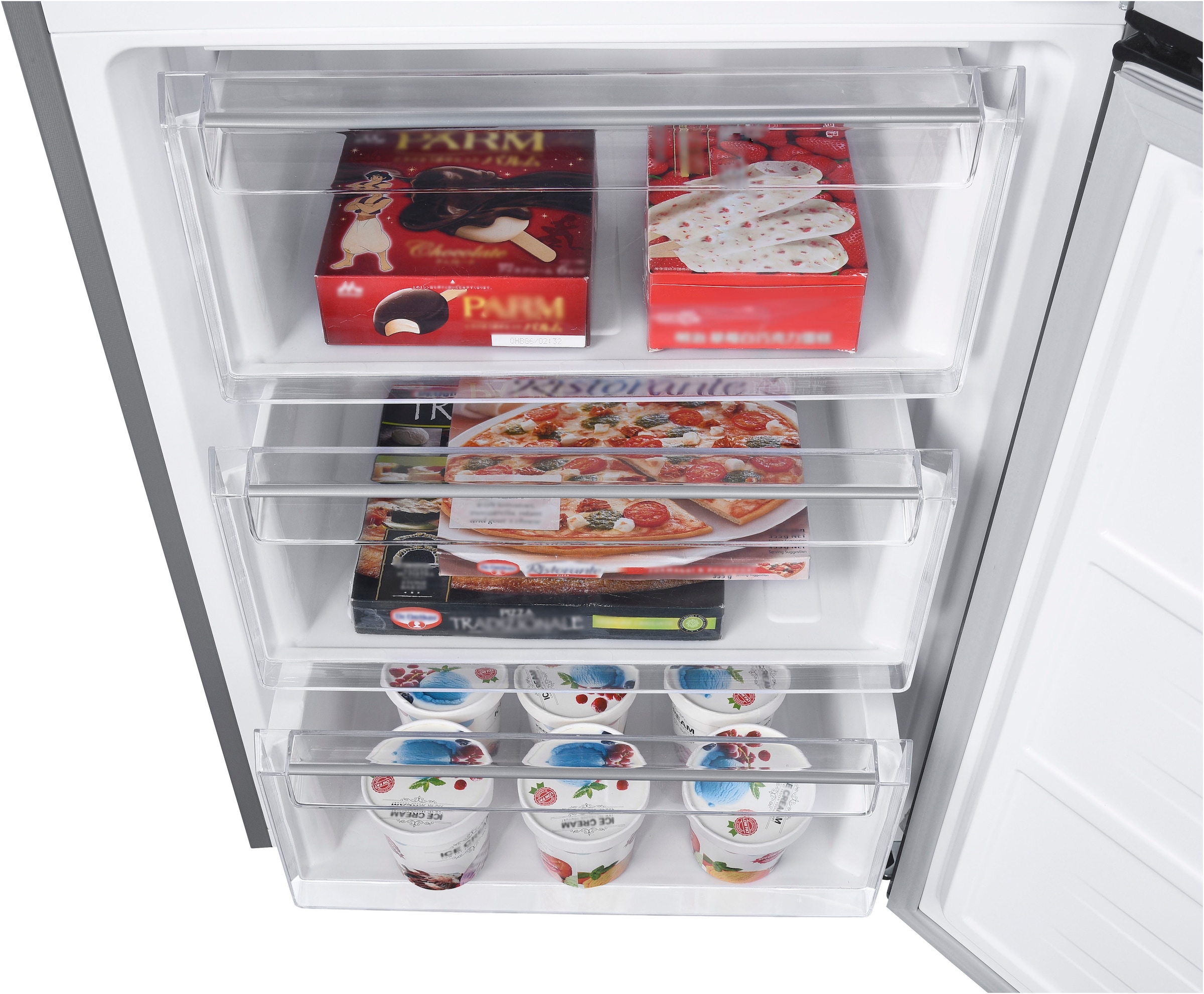 Hanseatic Kühl-/Gefrierkombination »HKGK18560BNFI« 185 cm hoch 60 cm breit