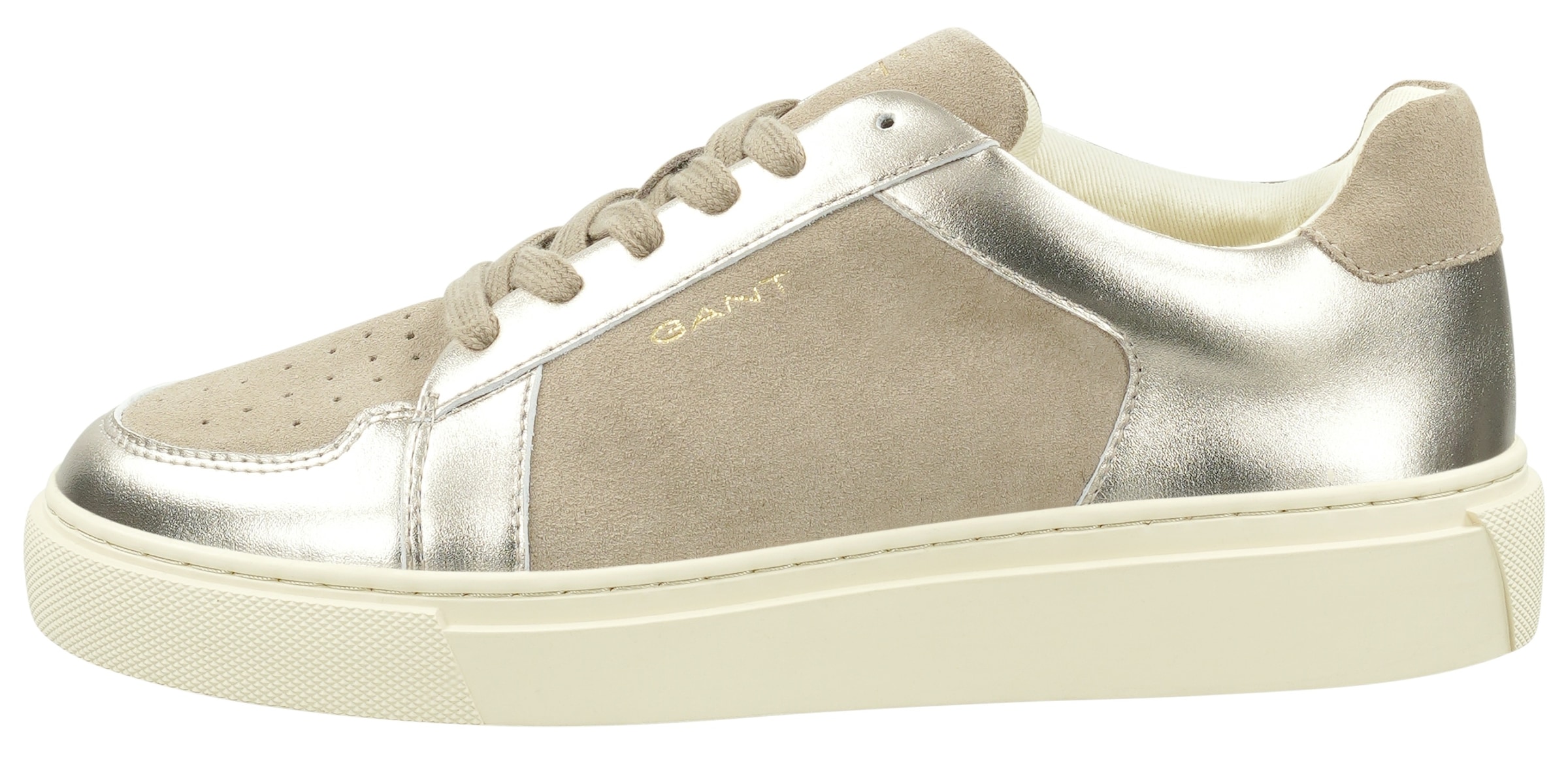 Gant Sneaker »Julice«, Freizeitschuh, Halbschuh, Schnürschuh mit gepolstertem Schaftrand