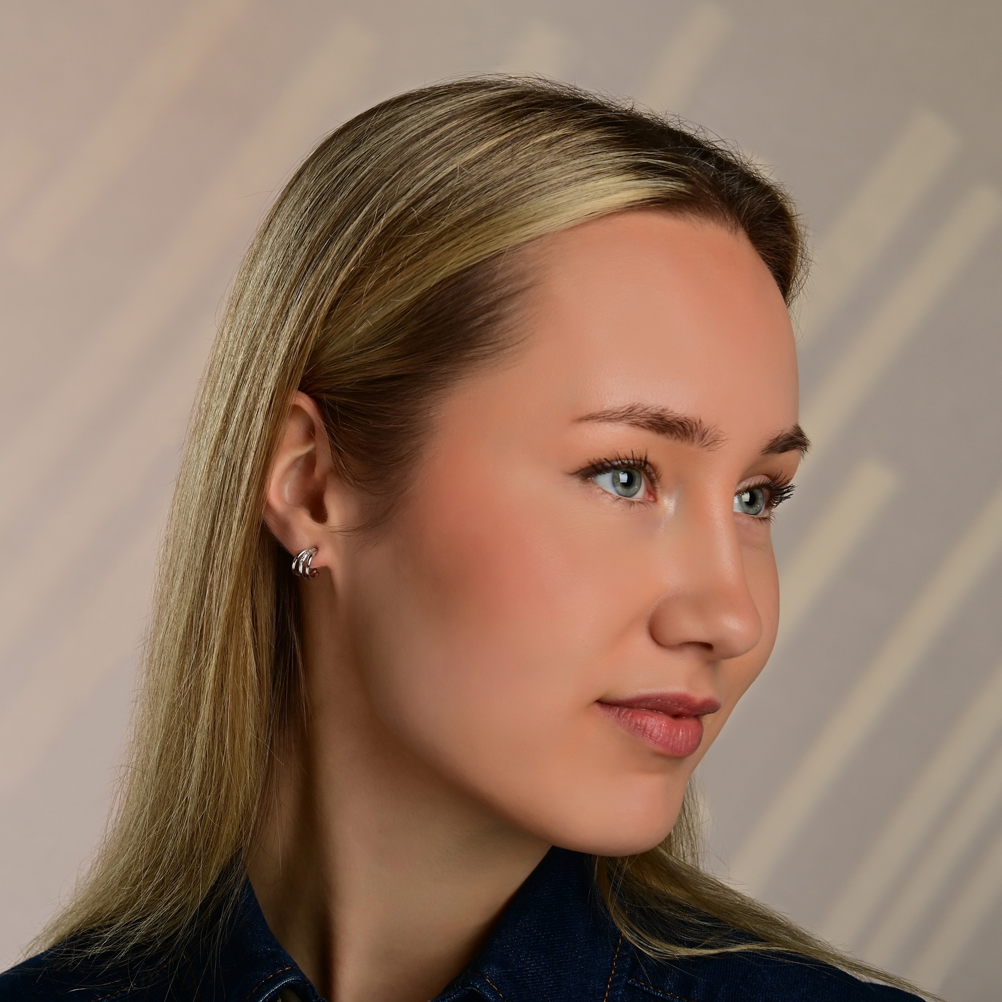 Adelia´s Paar Creolen »Damen Ohrringe ¿ Creole aus 925 Silber mit Zirkonia«