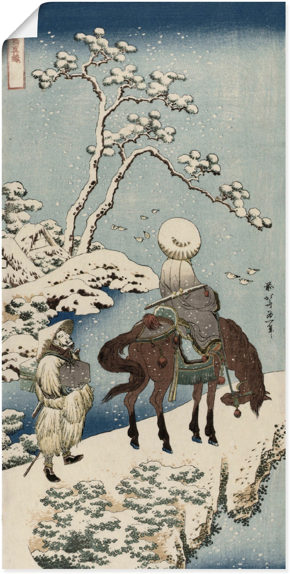 Artland Wandbild »Der chinesische Dichter Su Dongpo«, Mann, (1 St.), in vielen Größen & Produktarten -Leinwandbild, Poster, Wandaufkleber / Wandtattoo auch für Badezimmer geeignet