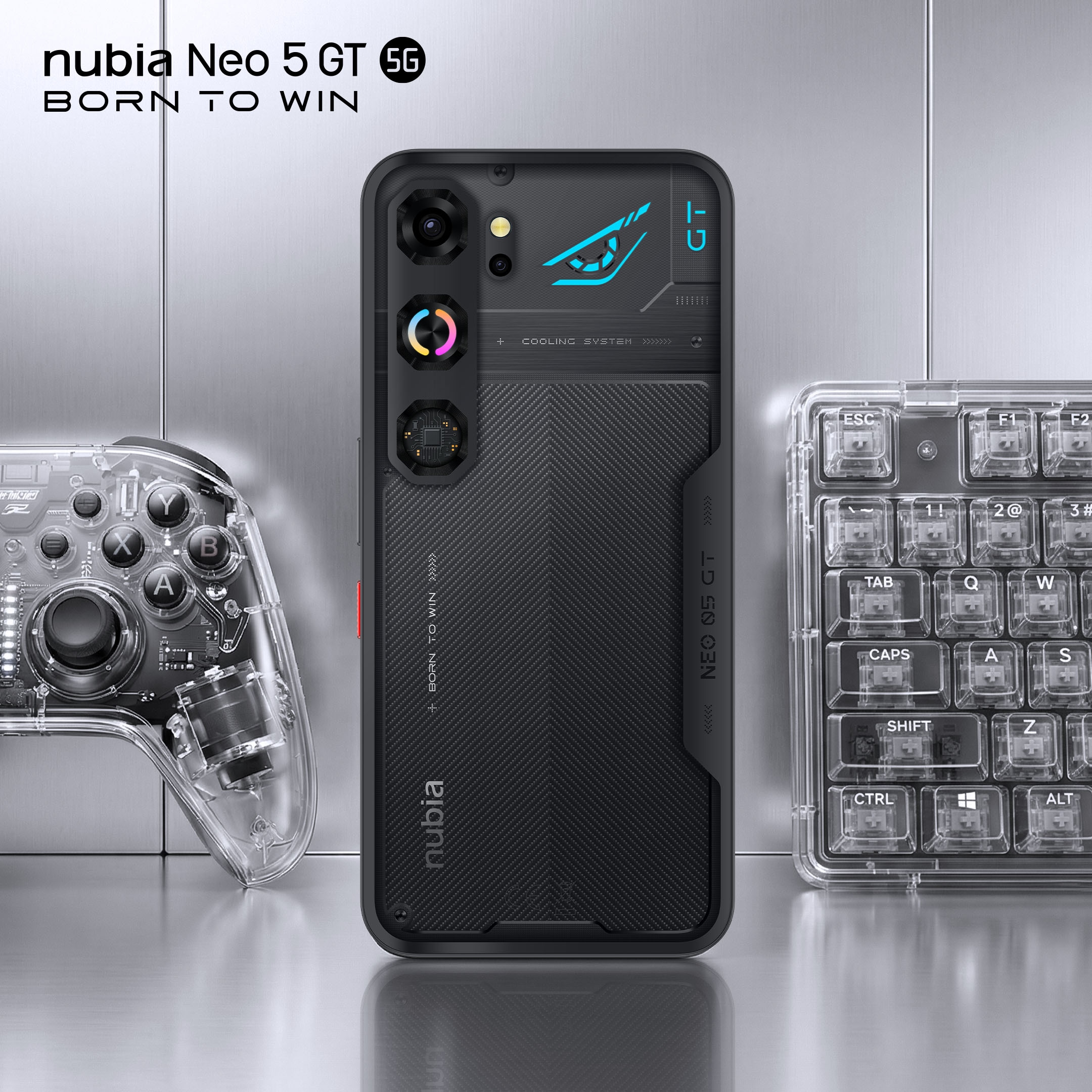 Nubia Smartphone »Nubia Neo 5 GT 12+256GB« Black