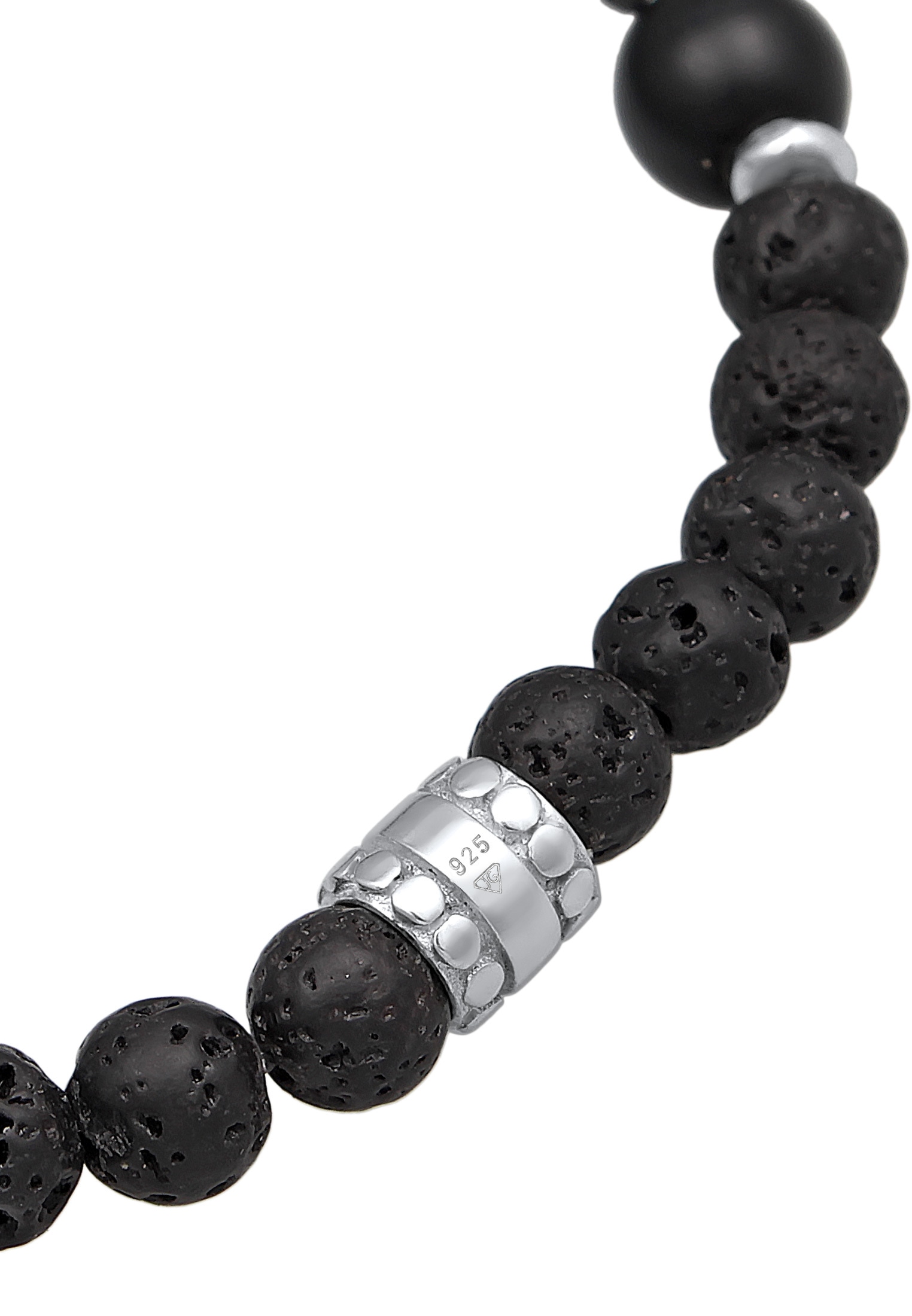 Kuzzoi Armkette »Armband Herren Onyx Schwarz Vintage 925 Silber Oxidiert«
