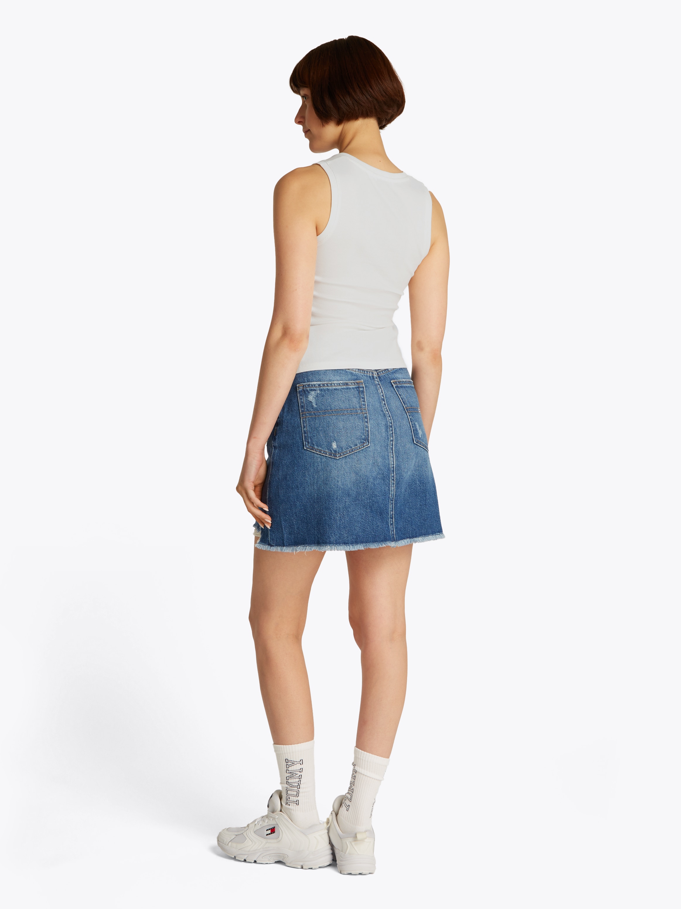 Tommy Jeans Curve Tanktop »TJW ESSENTIAL RIB TANK EXT«, in Großen Größen, Rippware