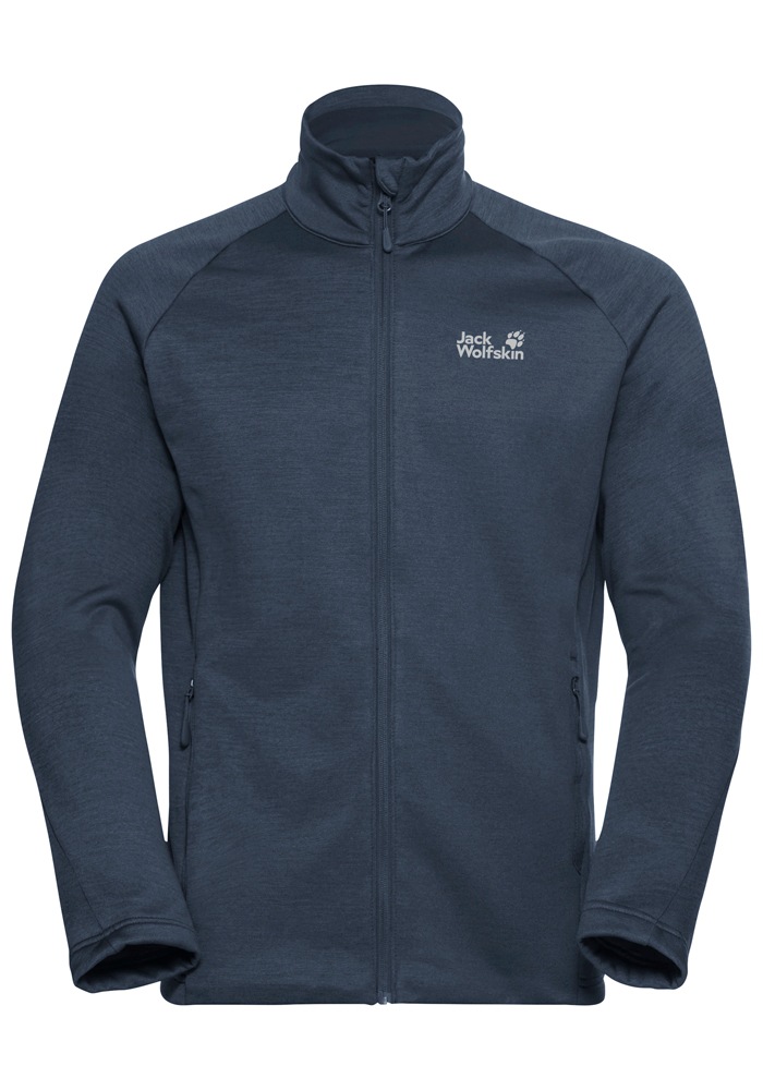 Jack Wolfskin Fleecejacke »PEAK DISTRICT FZ M« mit Full-Zip, meliert, weich, kuschelig, luftig-weich