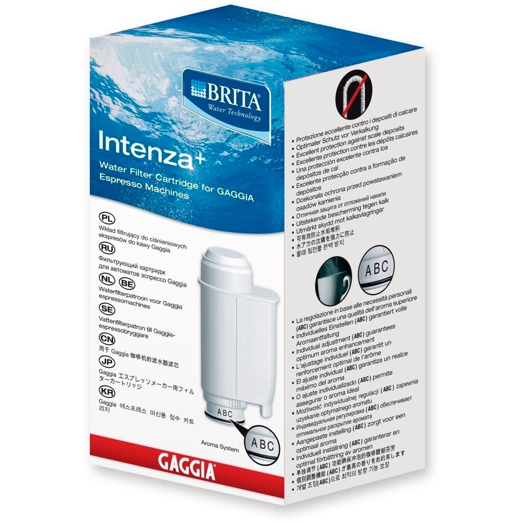 Gaggia Wasserfilter »BRITA Intenza+ Wasserfilterkartusche«, (Packung, 1 tlg.)