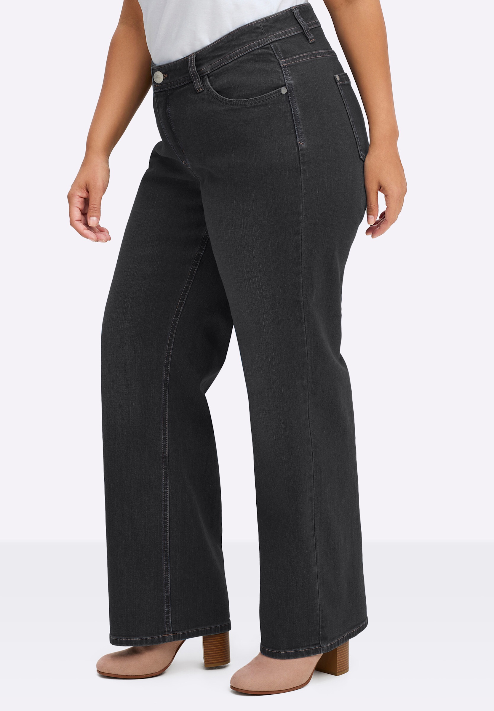 Sheego 5-Pocket-Jeans »Jeans 5-Pocket-Jeans im weiten Palazzo-Schnitt«