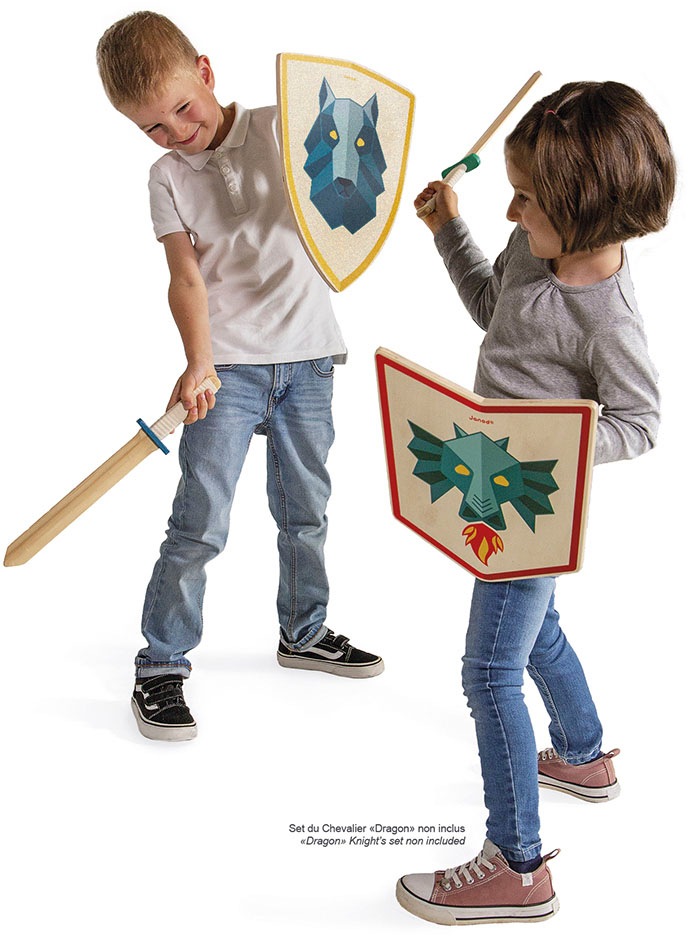 Janod Kinderbogenset »Ritter-Set Wolf«, FSC®- schützt Wald - weltweit