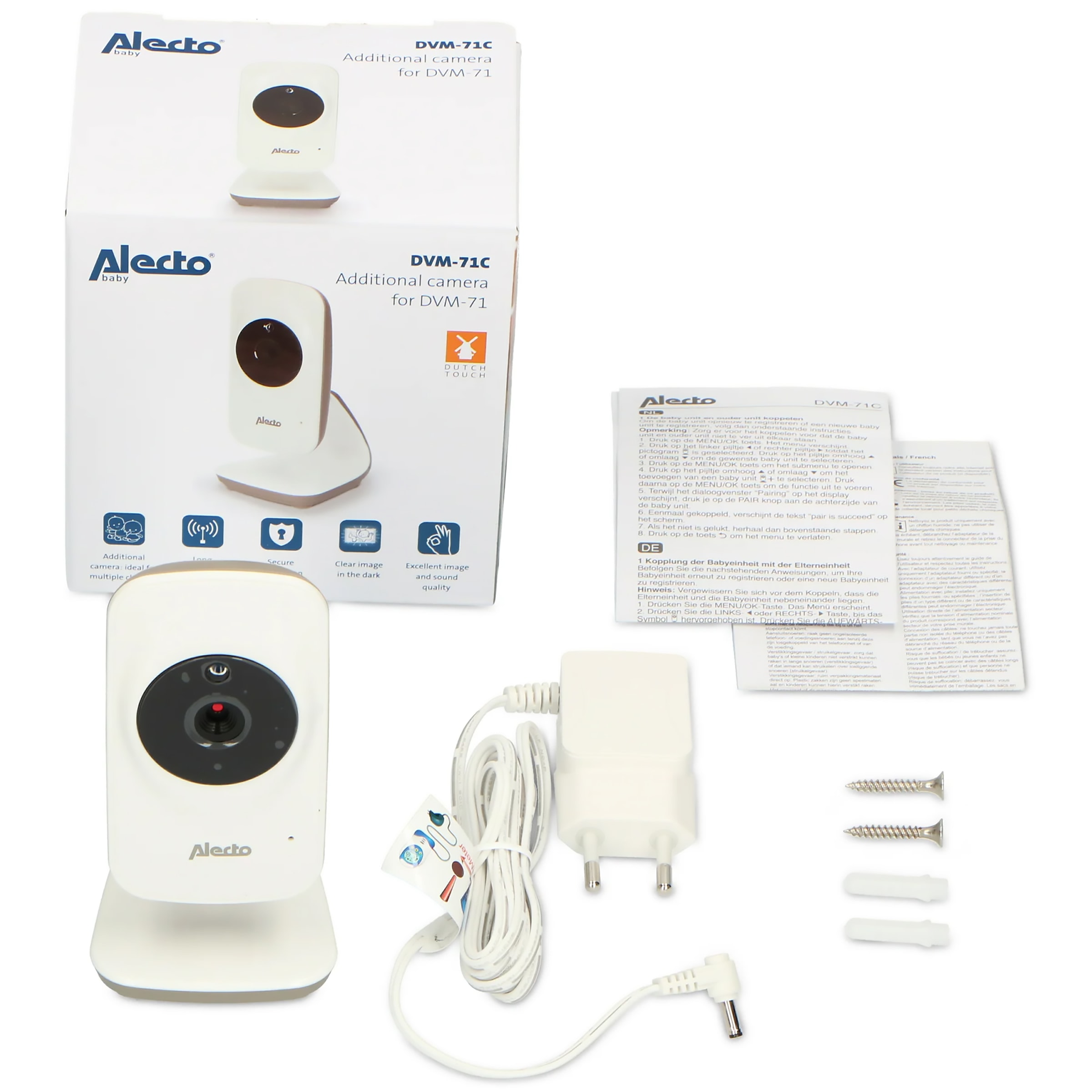 Alecto Video-Babyphone »DVM-71C«, Zusatzkamera für DVM71