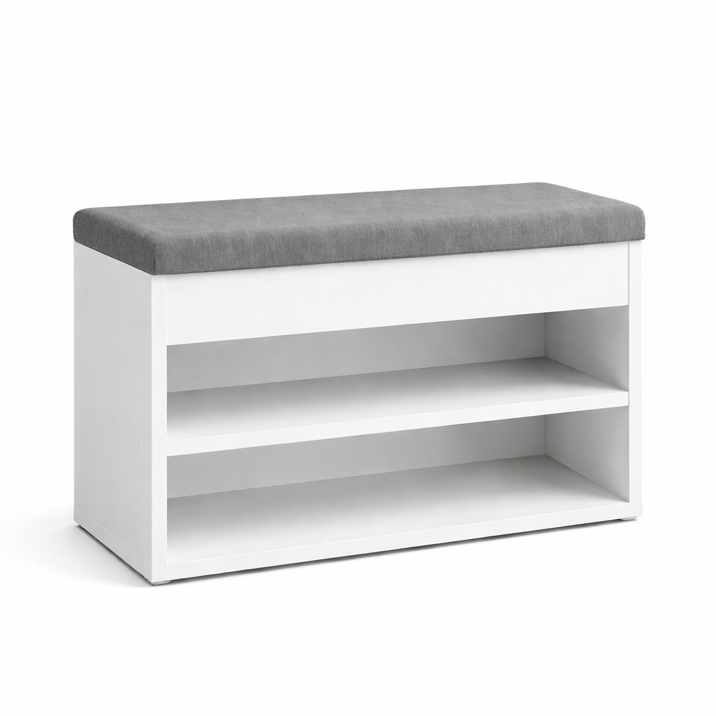 OTTO home Schuhbank »Schuchschrank 60,  Schuhregal, Schuhtruhe, Schuhkommode, Sitzbank« Inkl. bequemem Sitzkissen mit Stauraum darunter