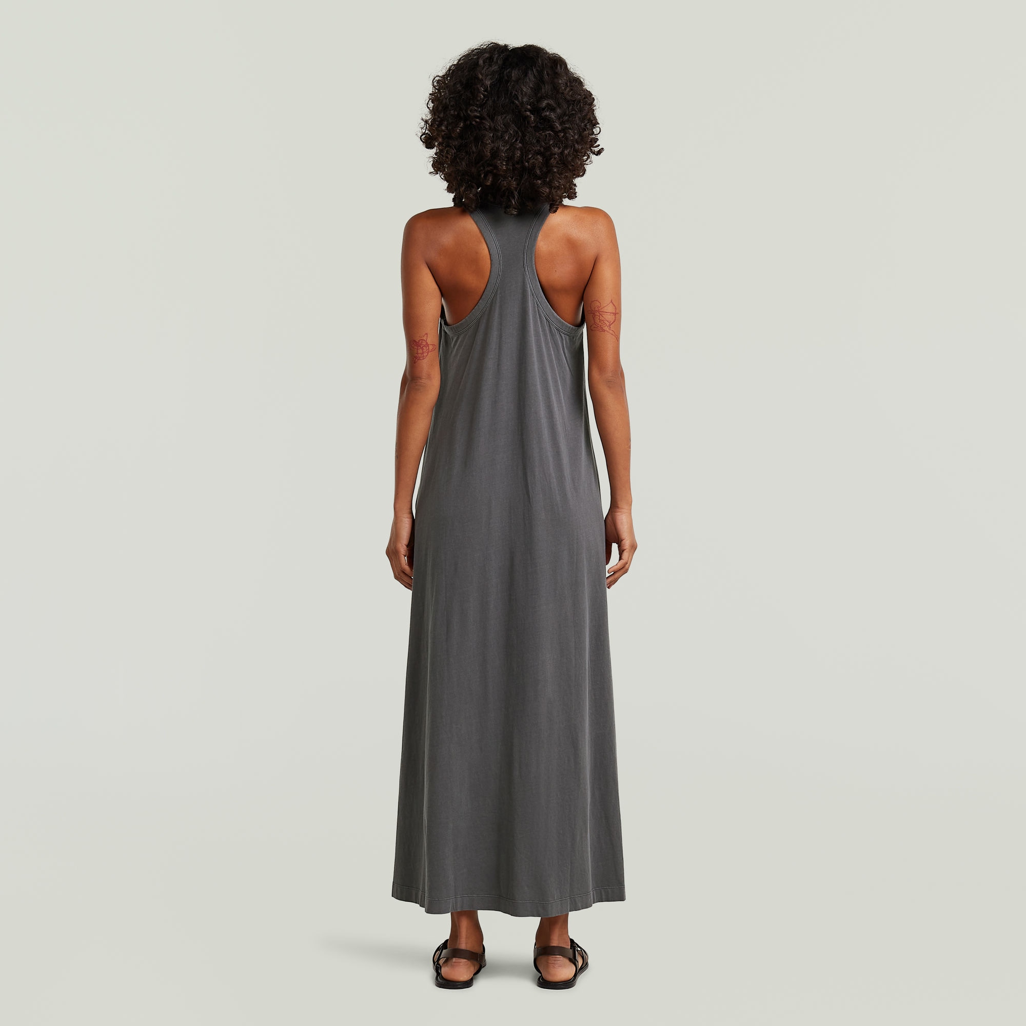 G-STAR Maxikleid »Washed Tank Maxi Dress wmn« mit Racerback, Baumwolle