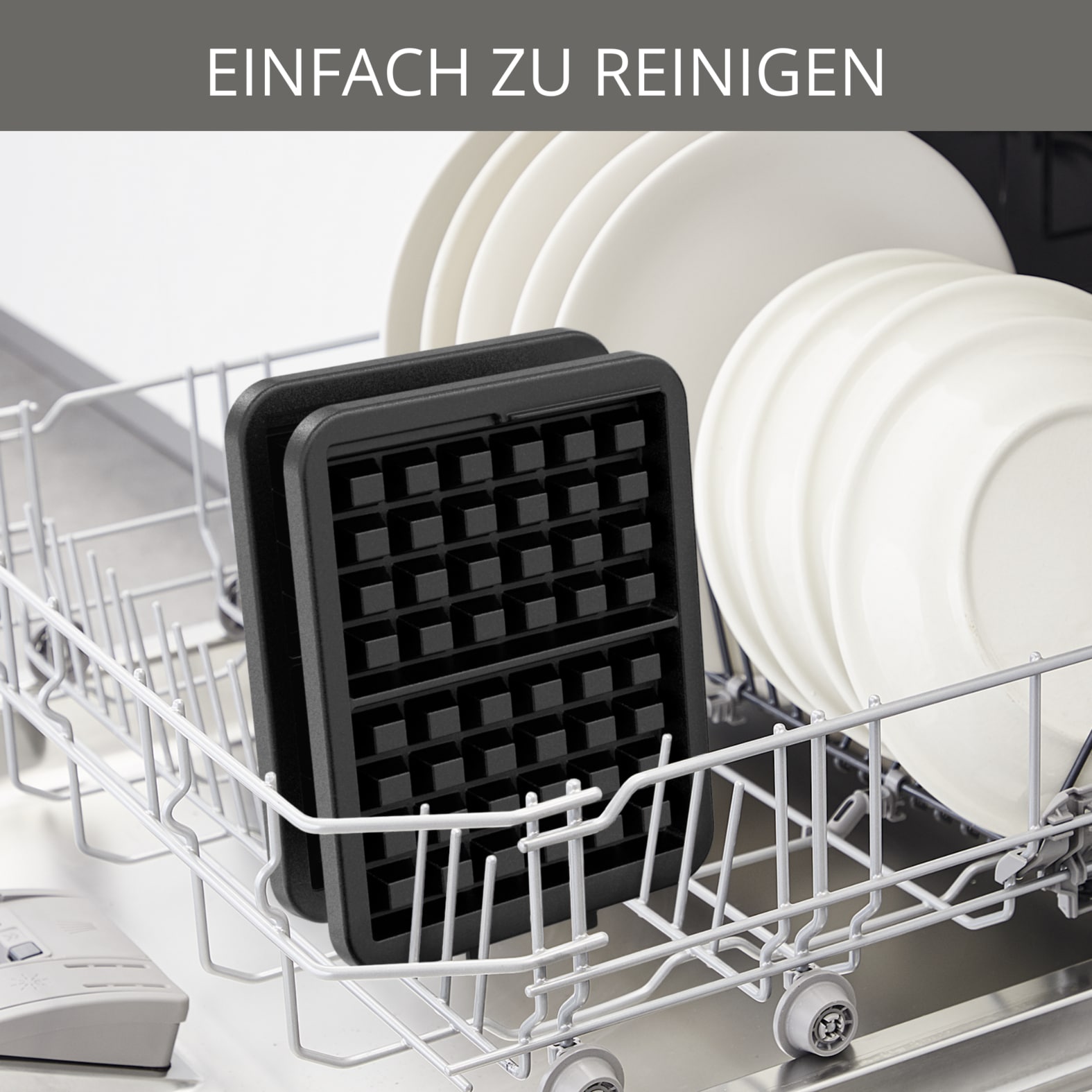 Krups Waffeleisen »Professional, für 2 dicke Waffeln, spülmaschinengeeignete Platten«, 1200 W, 7 Bräunungsstufen und Vorheizfunkion, drehbar, Auffangschale, FDD95D