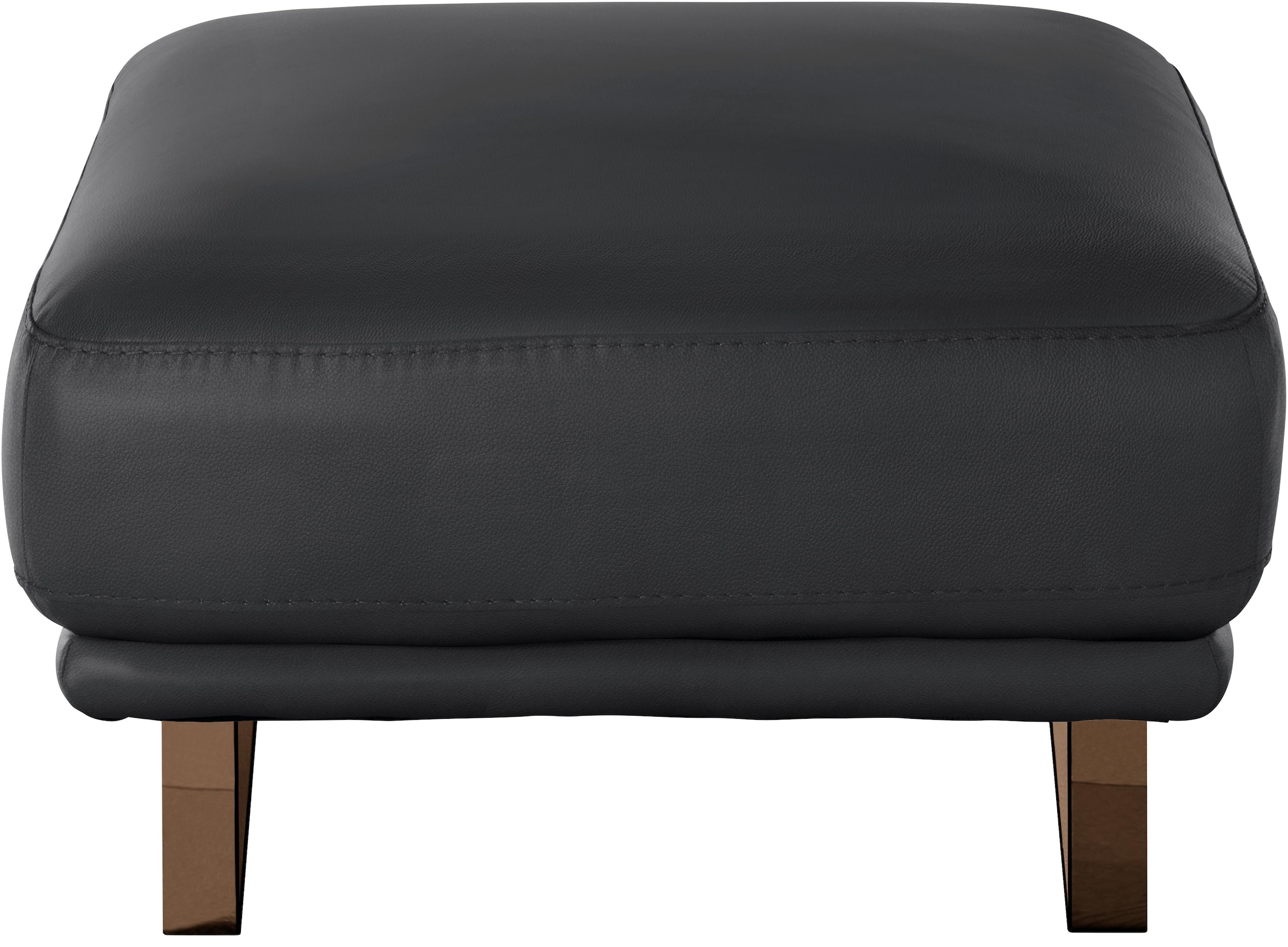 W.SCHILLIG Hocker »montanaa« mit Metallkufen in Bronze pulverbeschichtet, Breite 71 cm