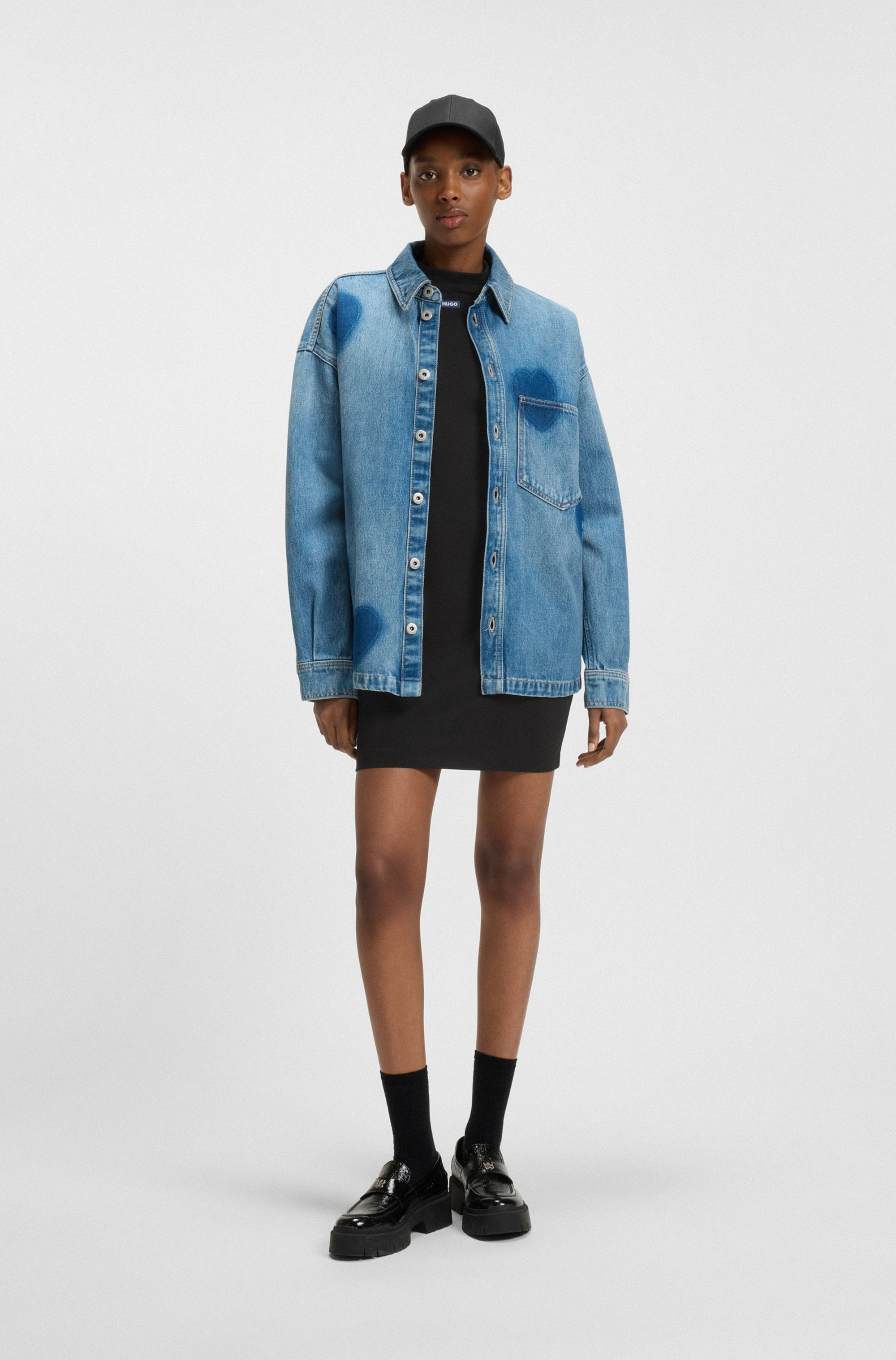 HUGO Blue Jerseykleid »Nilla« mit sportiven Daumenlöchern