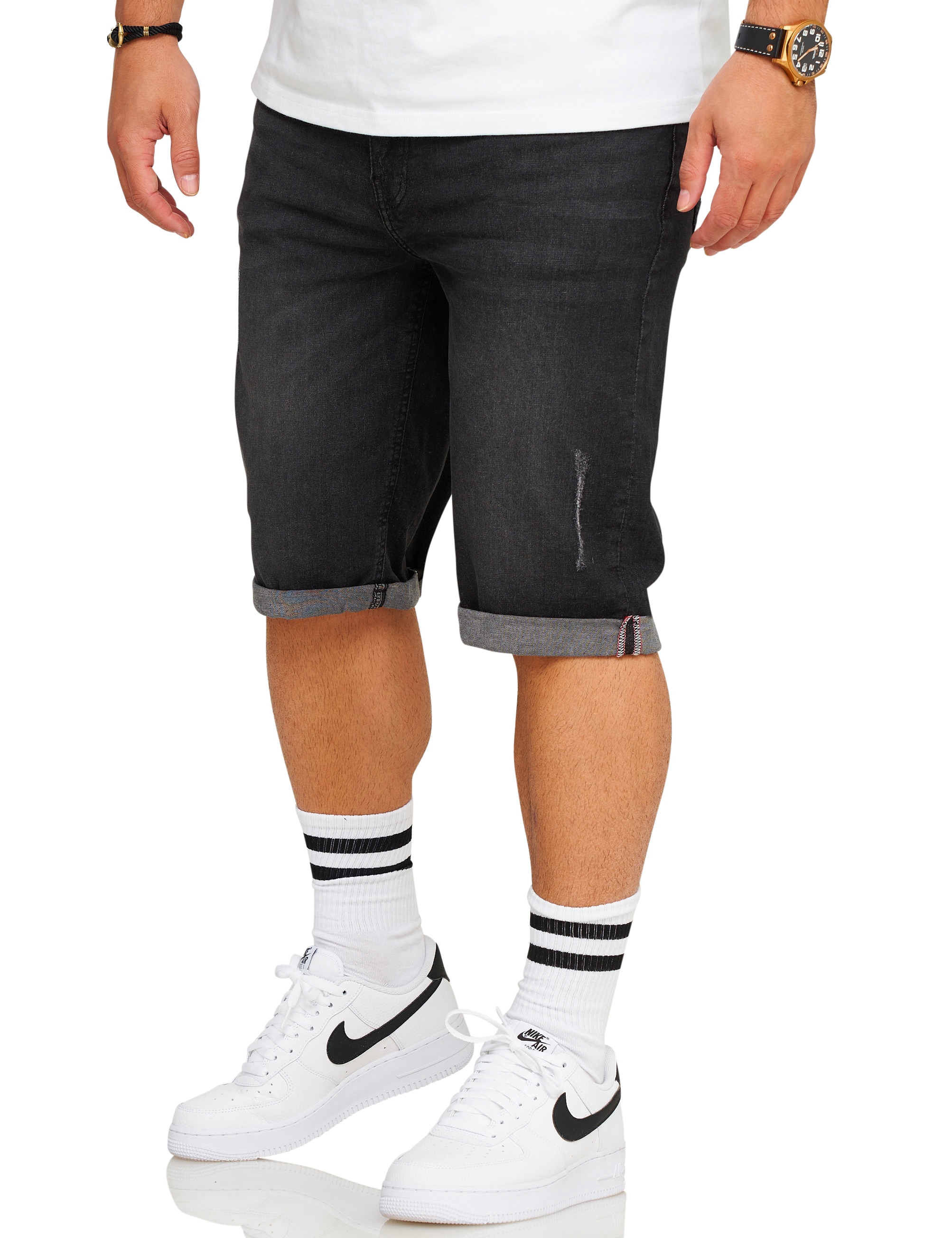 SOULSTAR Shorts »SOULSTAR Shorts S2ALOJA«  Herren Kurze Hose Jeans Shorts Bermuda Stretch Regular-Fit
