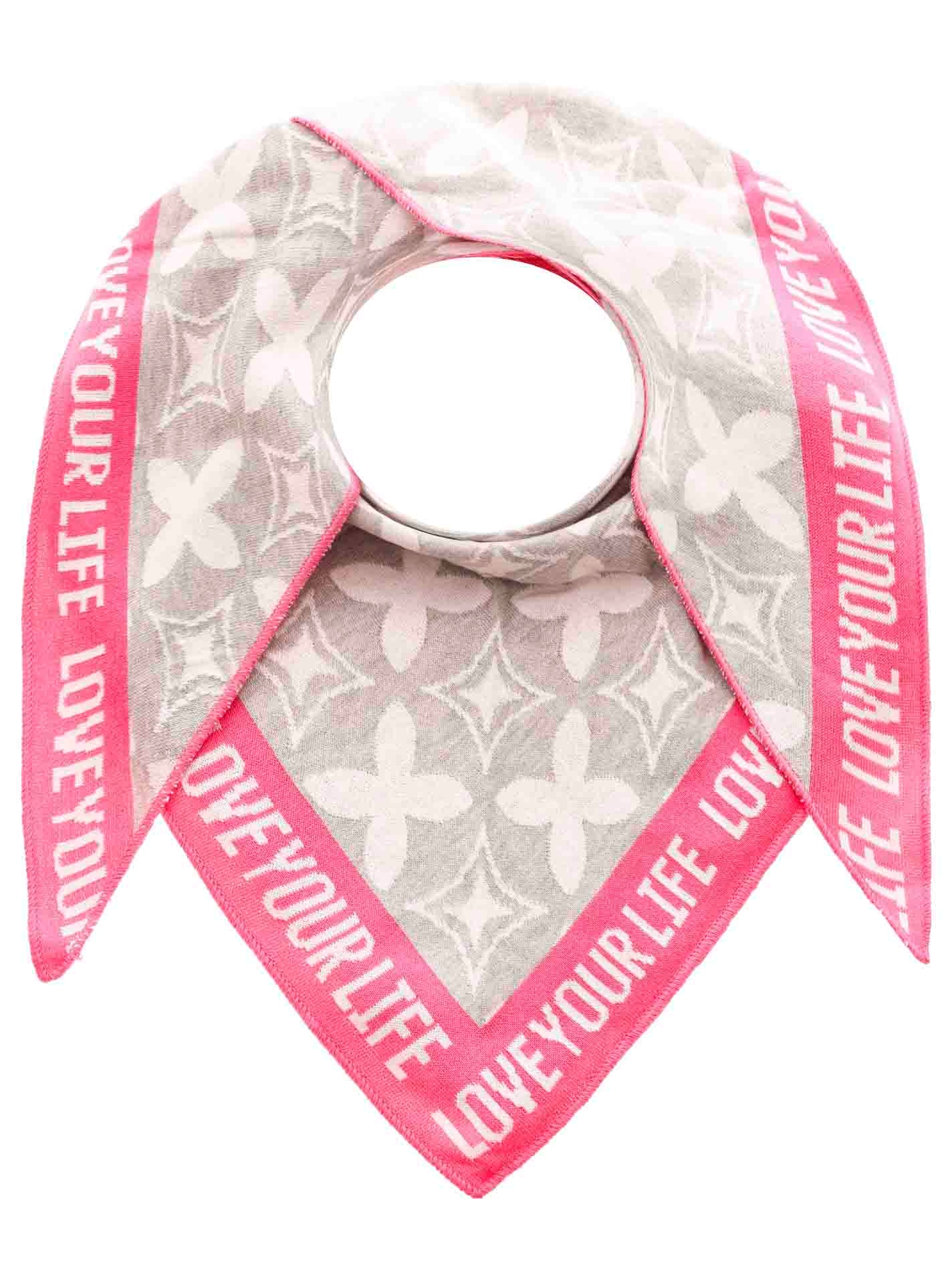 Zwillingsherz Dreieckstuch »"Classy-ZH"« Feinstrick, klassisches Muster, positiv Botschaft, wärmend