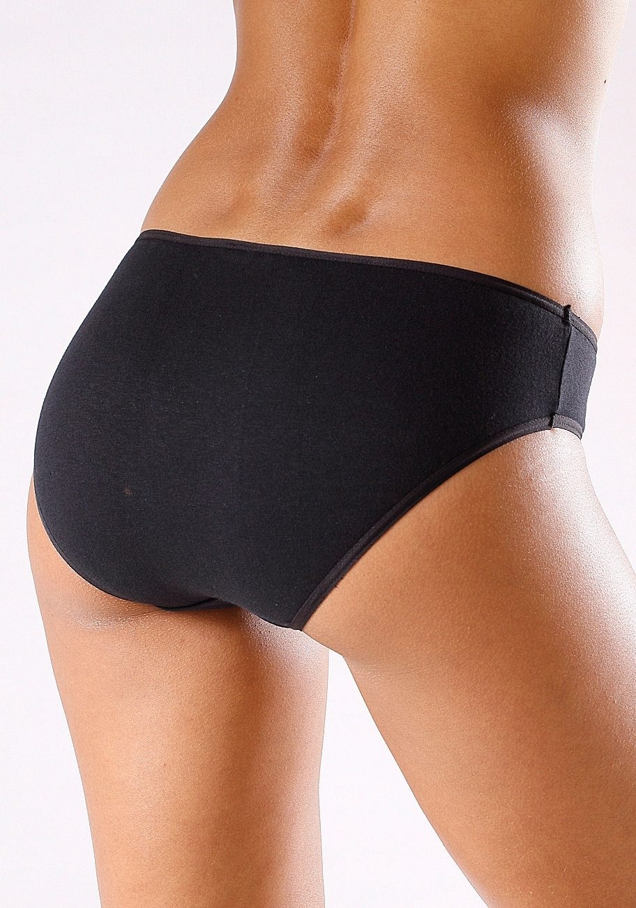 petite fleur Bikinislip, (10er-Pack), aus elastischer Baumwolle