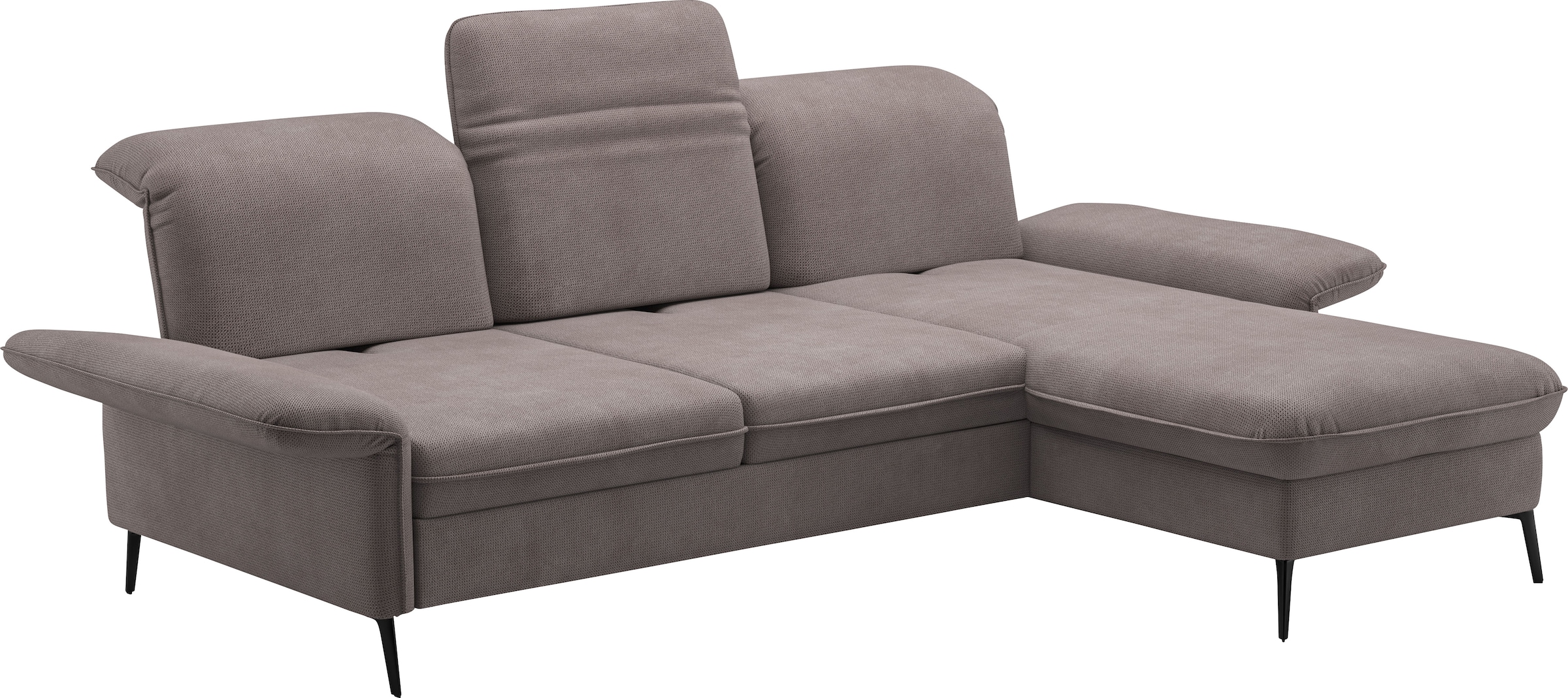 sit&more Ecksofa »Emely«, mit Sitztiefenverstellung optional mit Bettfunktion und Bettkasten