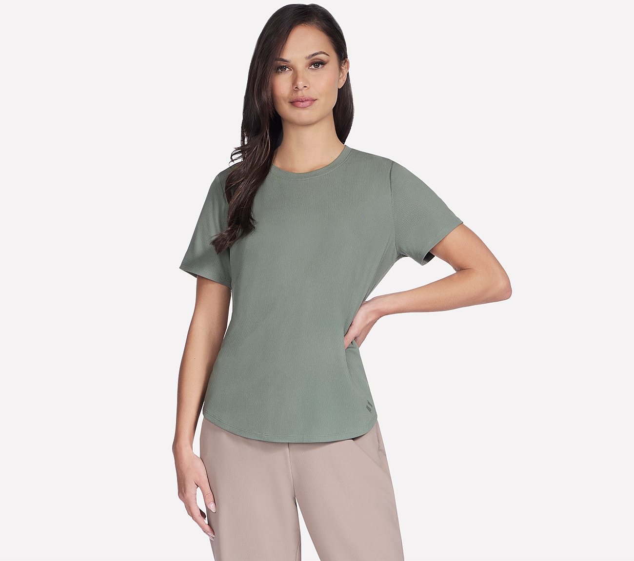 Skechers Damen Funktionsshirt »GOWALK LUXE RIB TEE« 1 Stk. tlg., Größe 3XL
