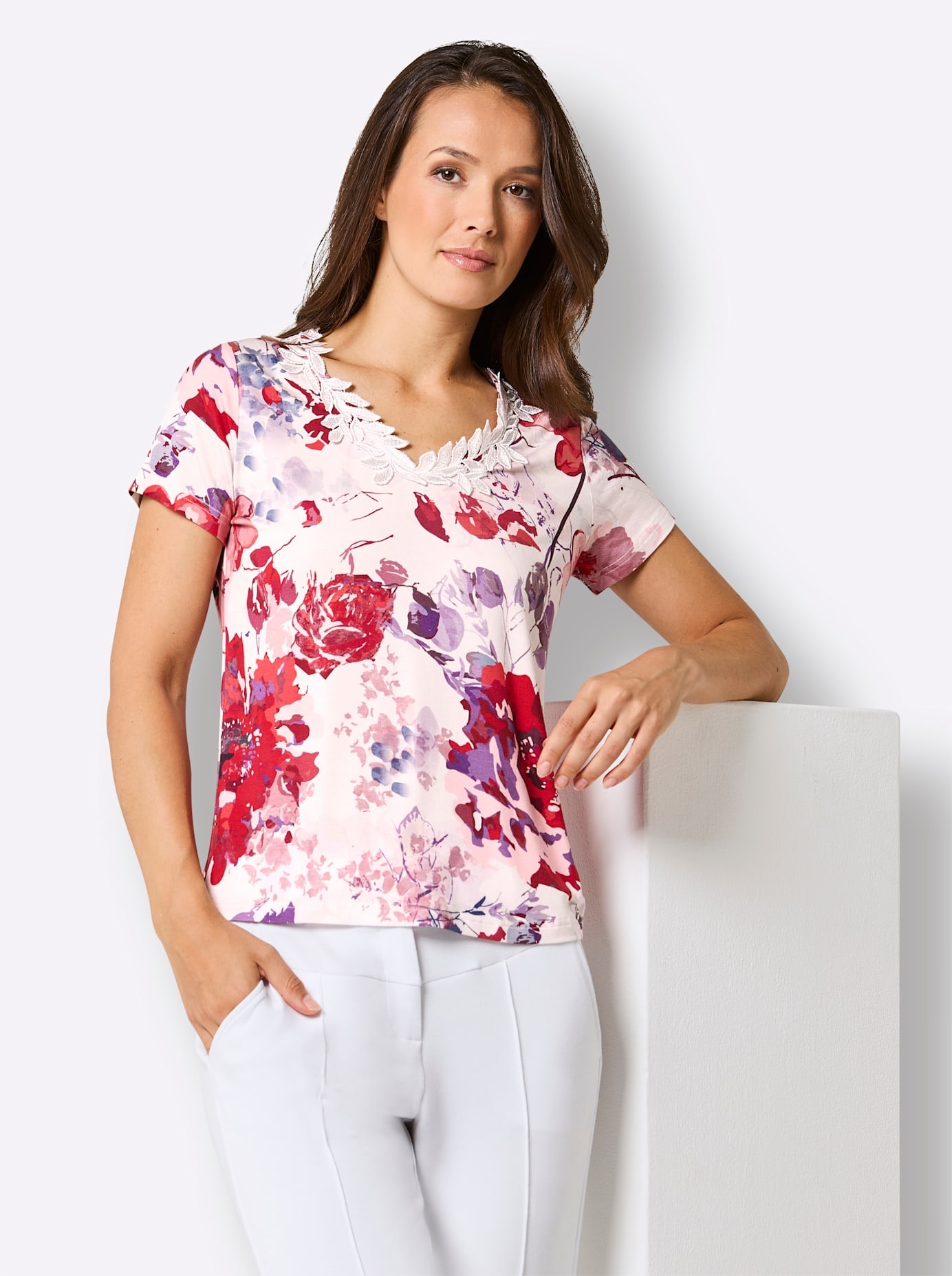 CREATION L PREMIUM Print-Shirt »Lyocell-Shirt« 1 tlg.