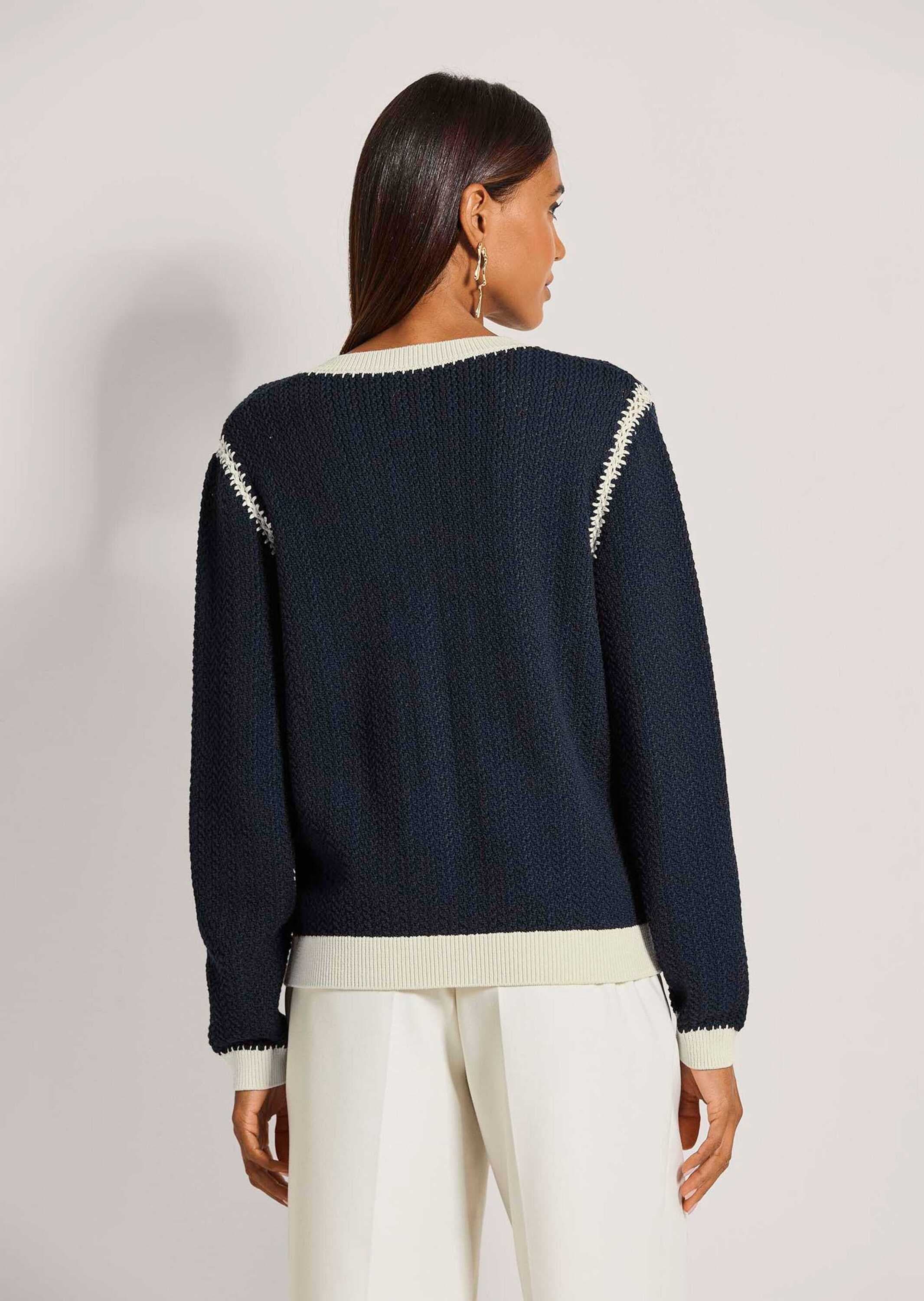 MADELEINE Strickjacke »Strickjacke Langarm Cardigan mit Zopfmuster, Kaschmir-Mix« Edles Zopfmuster