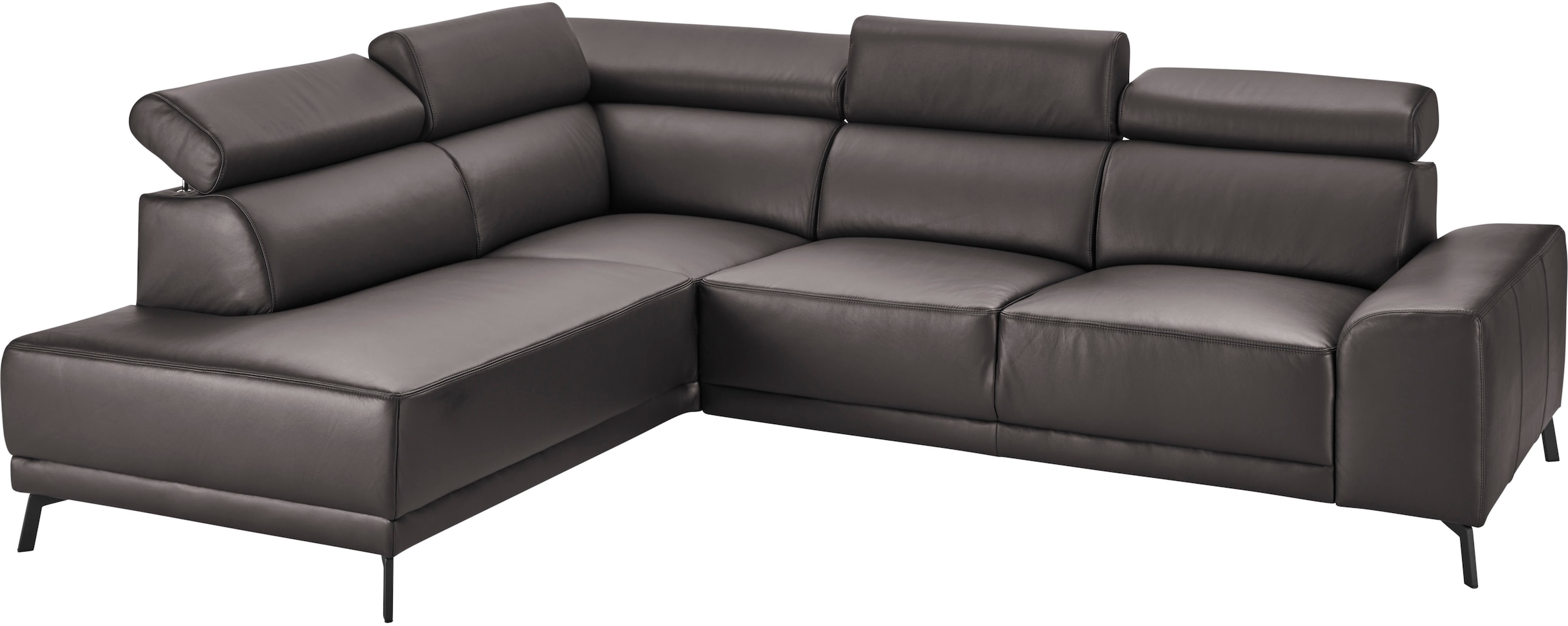 3C Candy Ecksofa »Greve modern und bequem, inkl. manueller Kopfteilverstellung, L-Form«, wahlweise mit motorischem Sitzvorzug